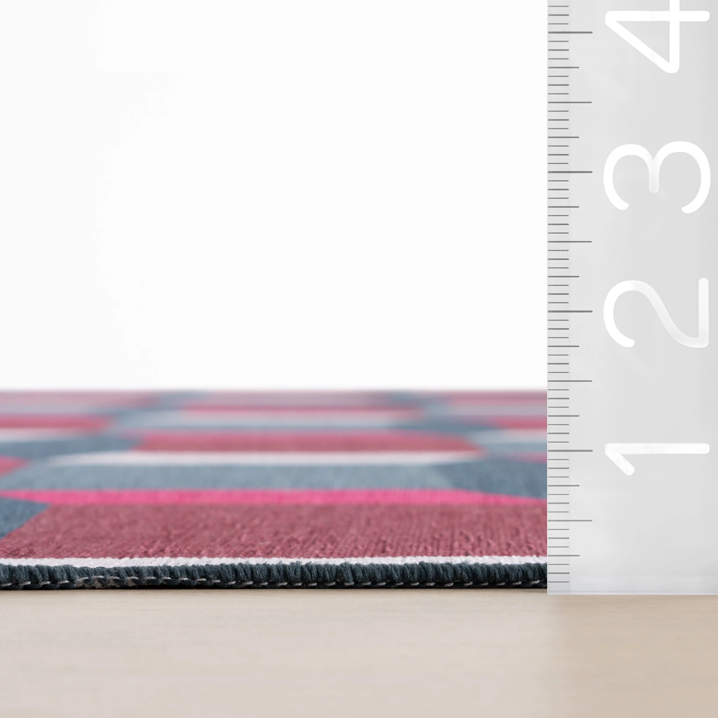 Prism Weave Checkered Washable Rug by Society6 | Multicolor - Image 6
