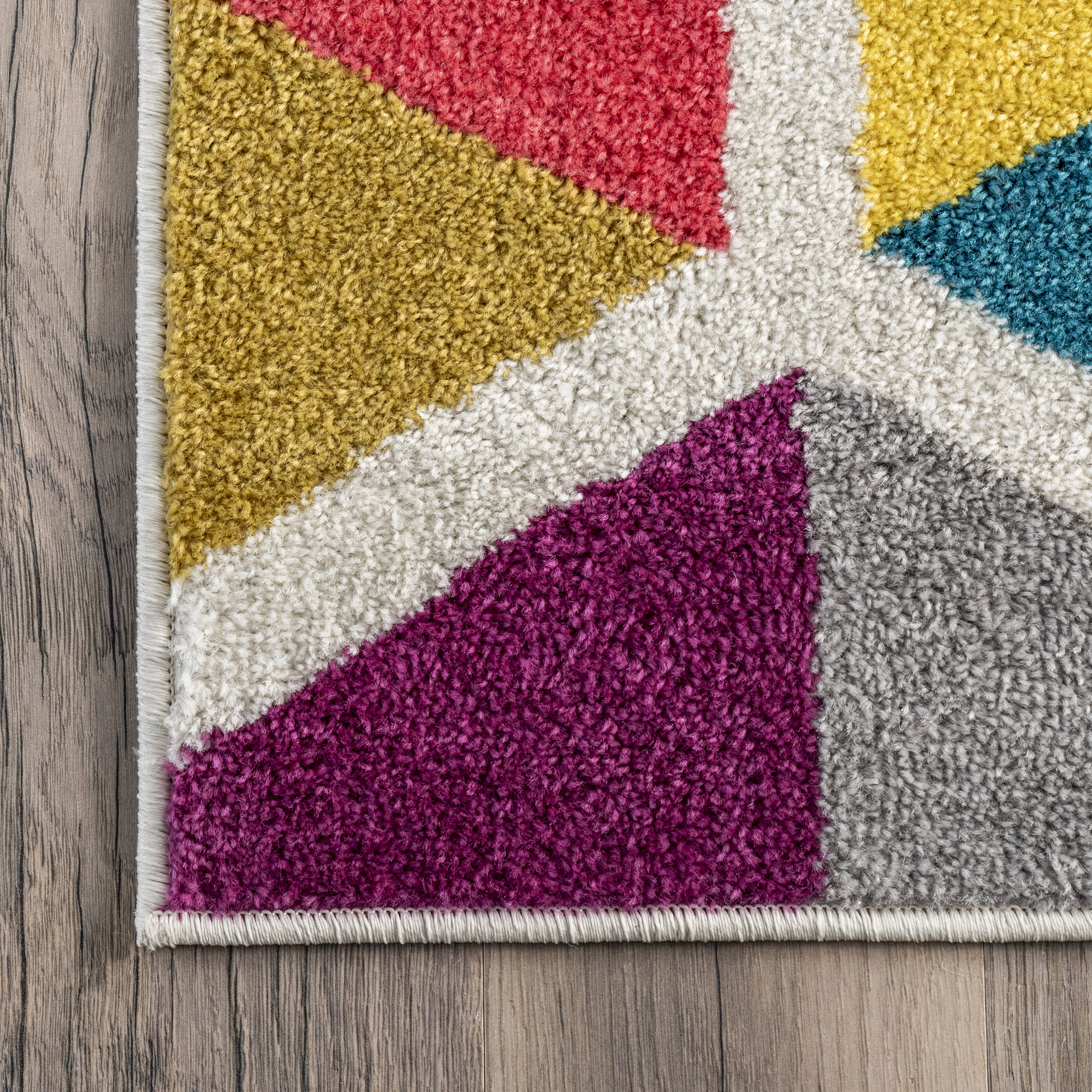 Prismatic Simon Honeycomb Rug | Multicolor - Image 3