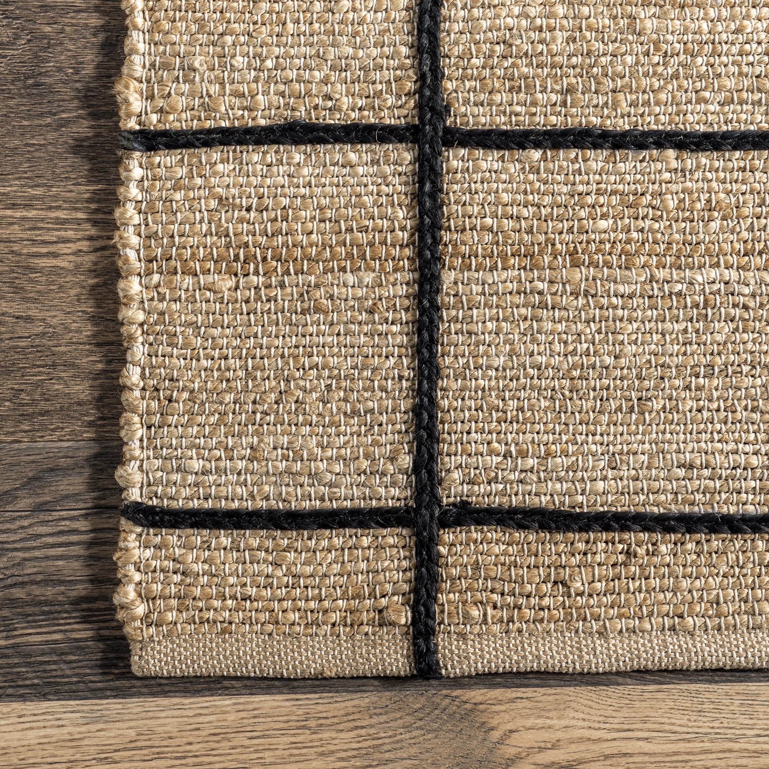 Priya Threaded Jute Rug | Natural - Image 3