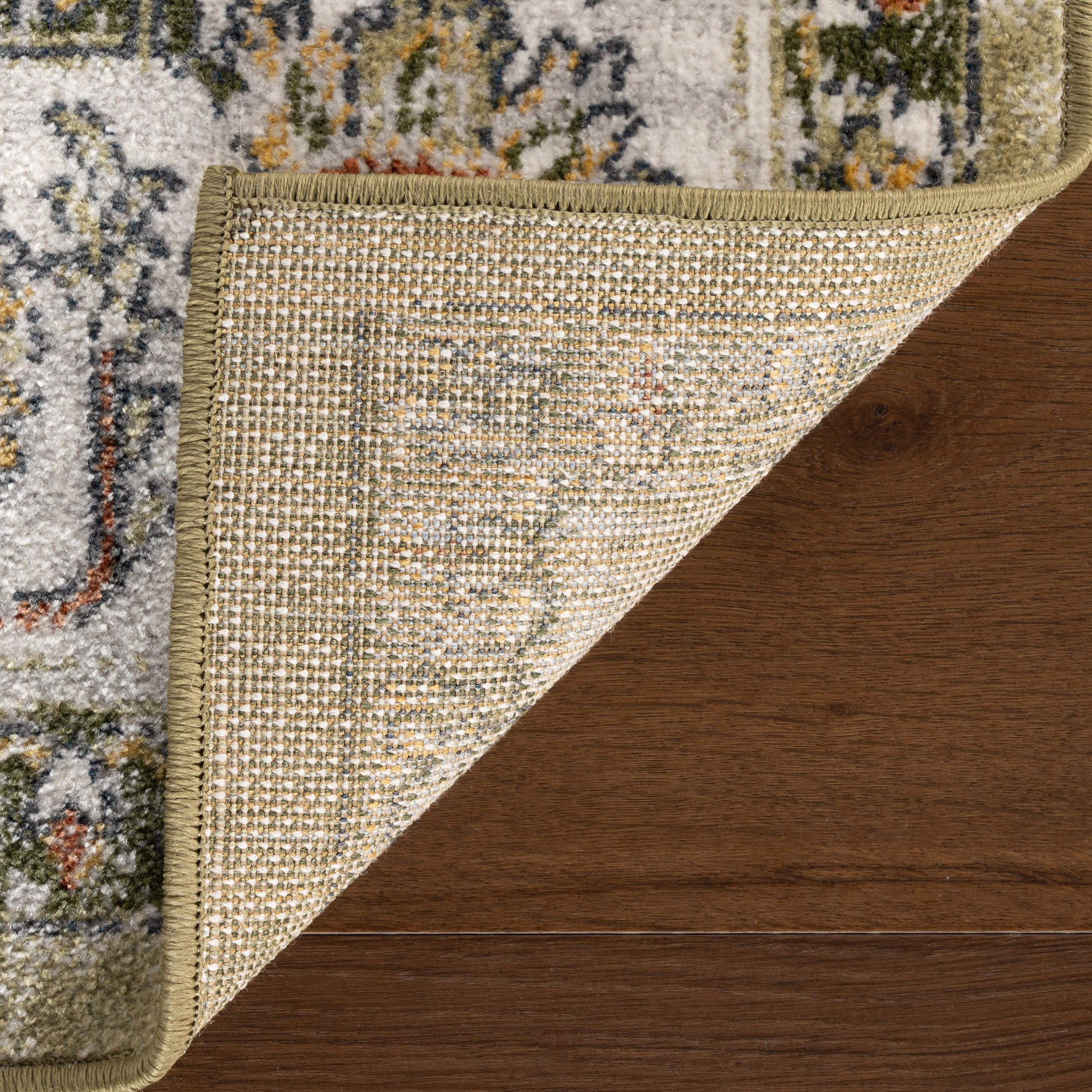 Priyanka Washable Persian Rug | Green - Image 8