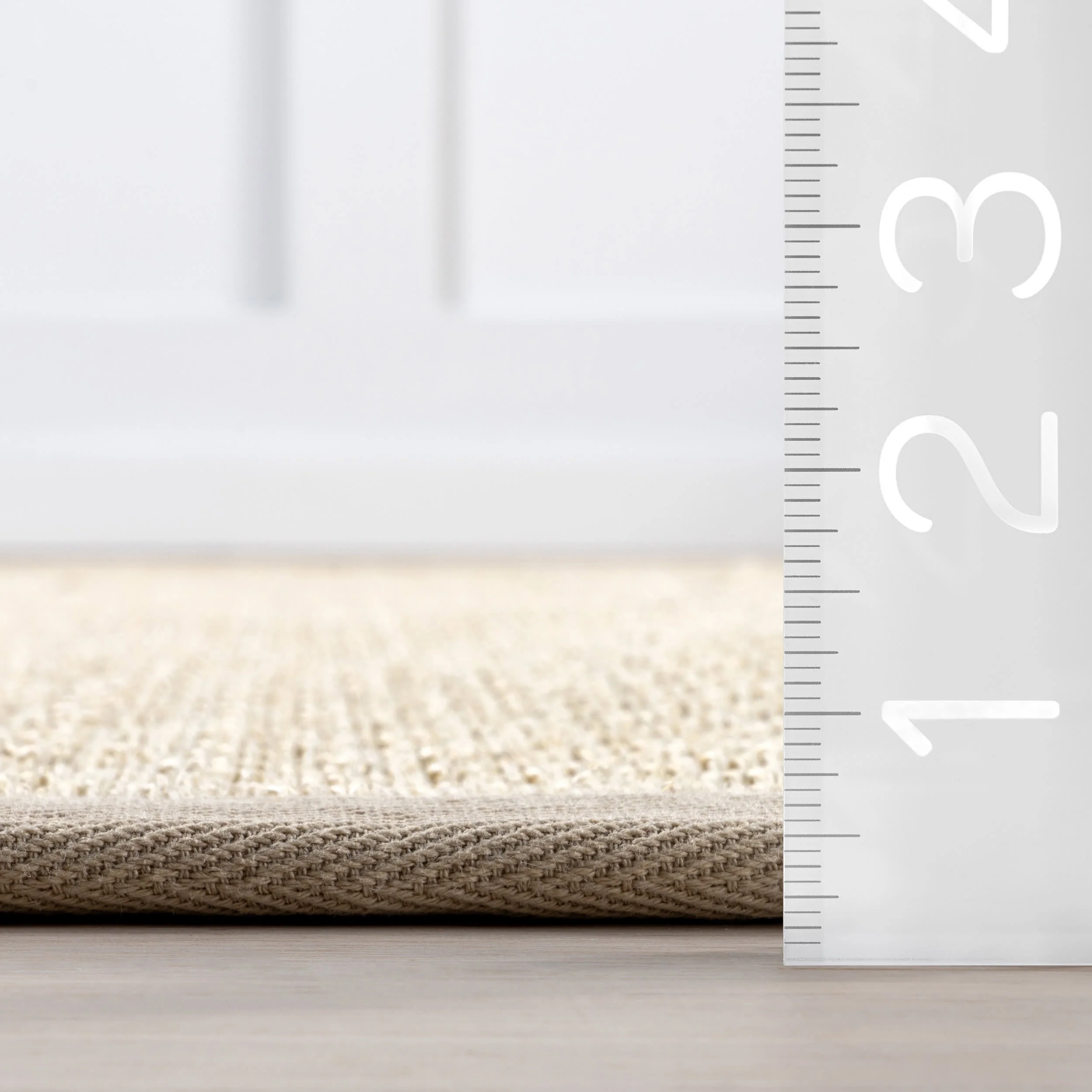 Proper Sisal and Wool Rug | Tan - Image 5