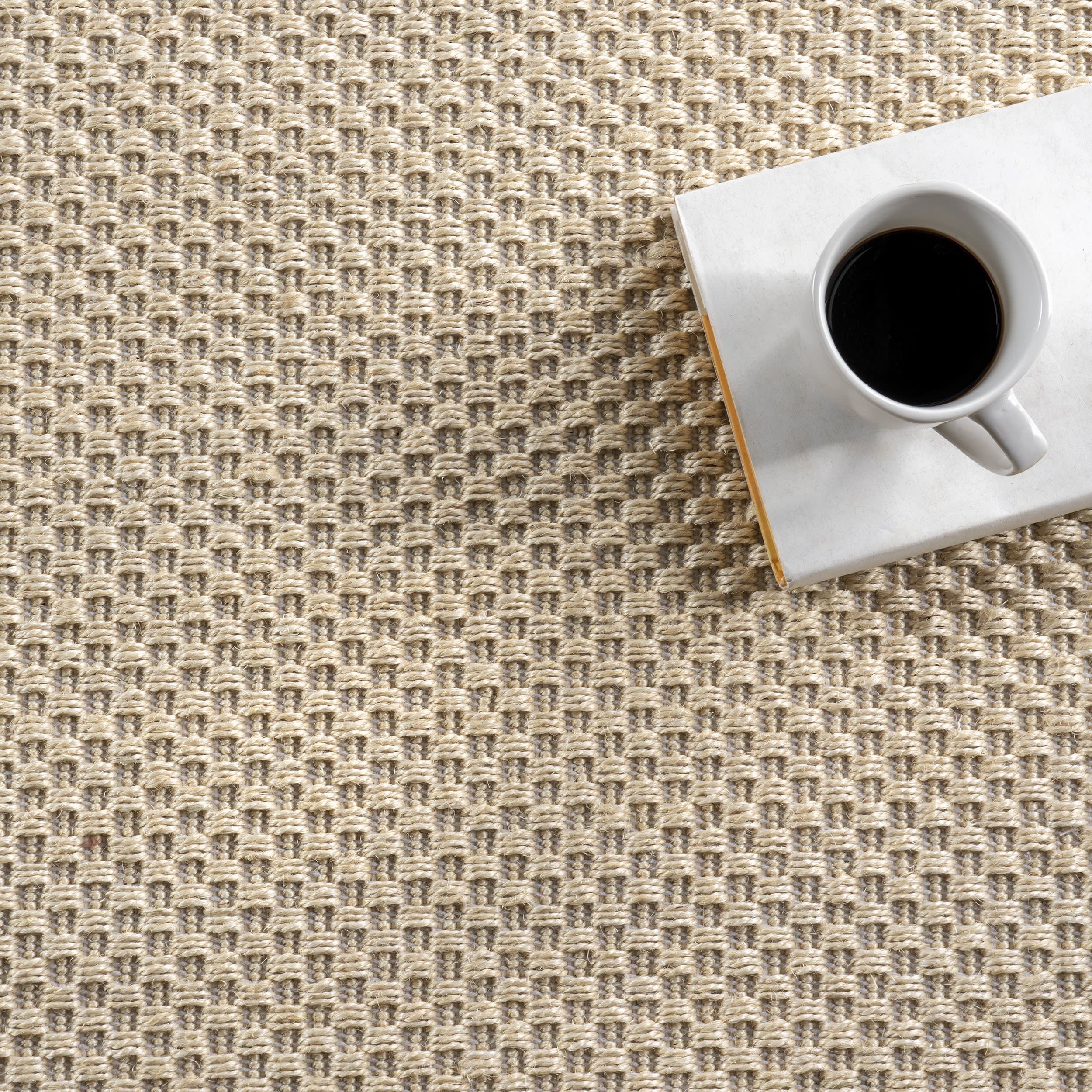 Proper Sisal and Wool Rug | Tan - Image 7