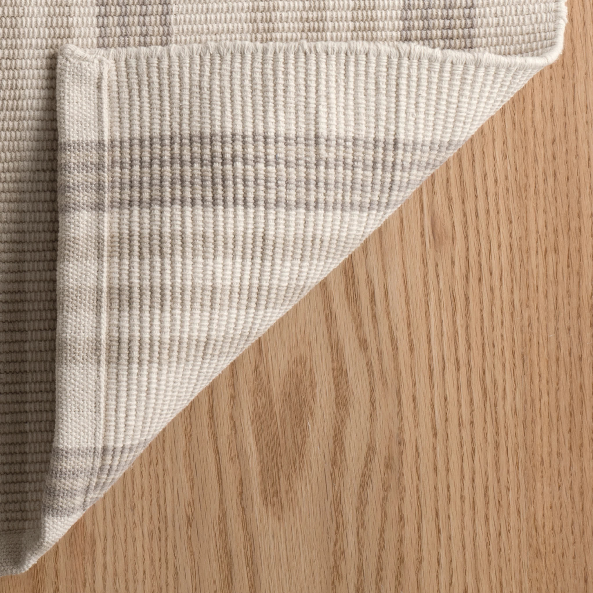 Putney Stripe Handwoven Cotton Rug | Ivory - Image 6