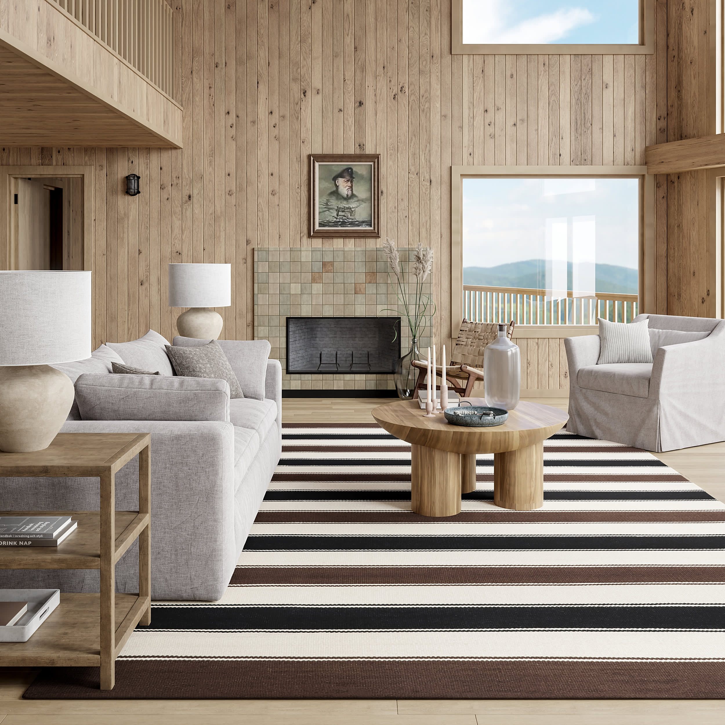 Quest Striped Cotton Rug | Multicolor - Image 2