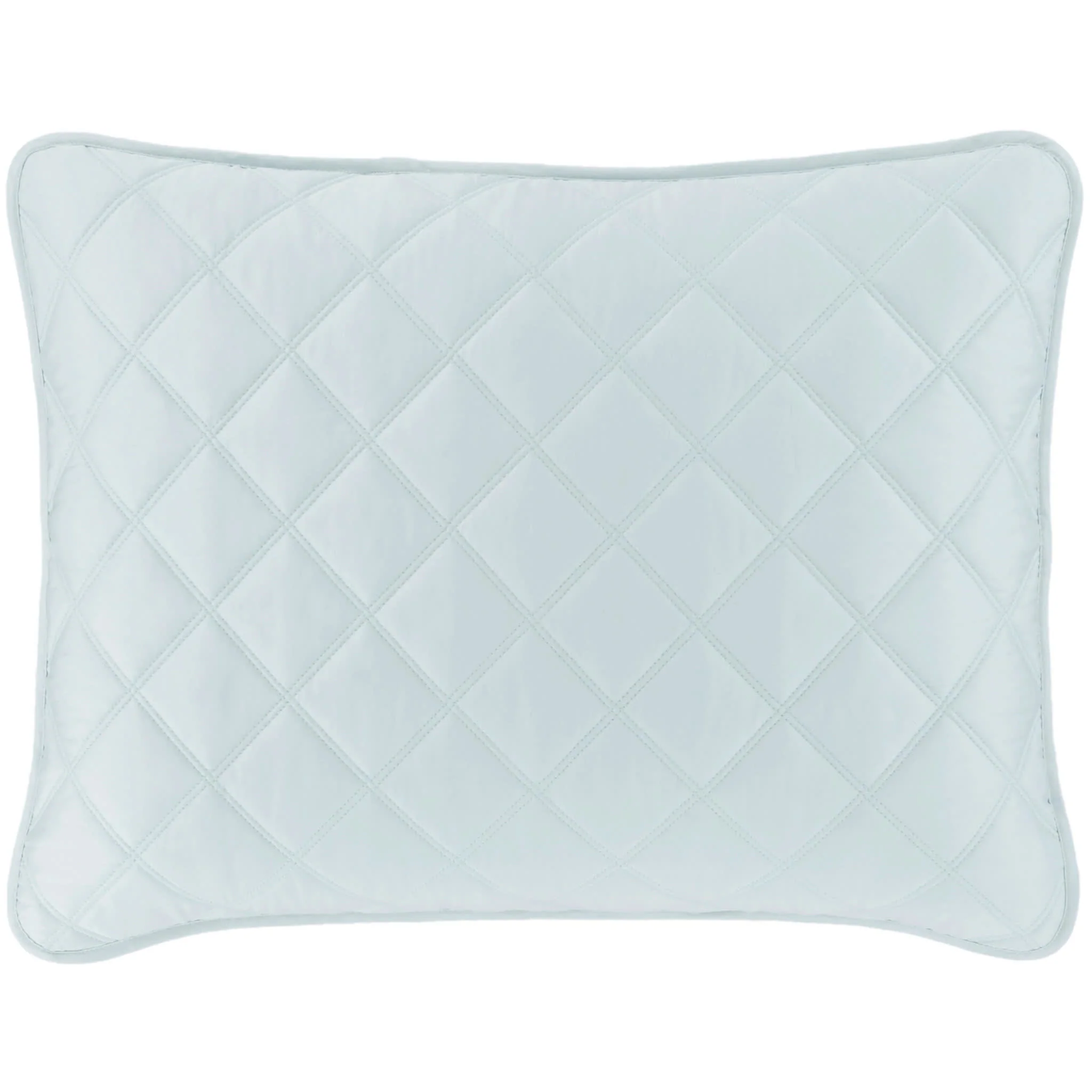 Quilted Silken Solid Sham | Robin's Egg Blue - Image 3