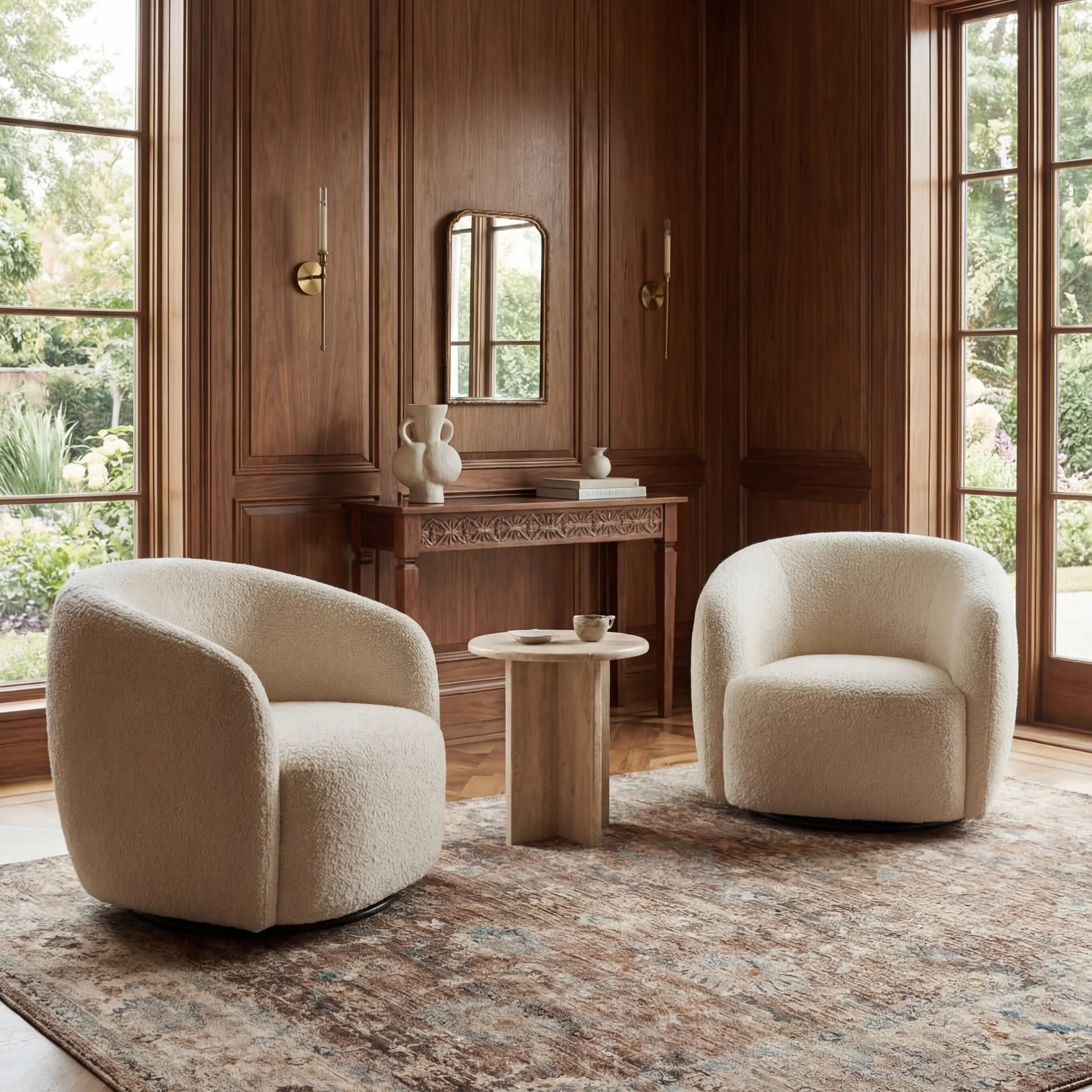 Rada Traditional Vintage Floral Rug | Brown - Image 2