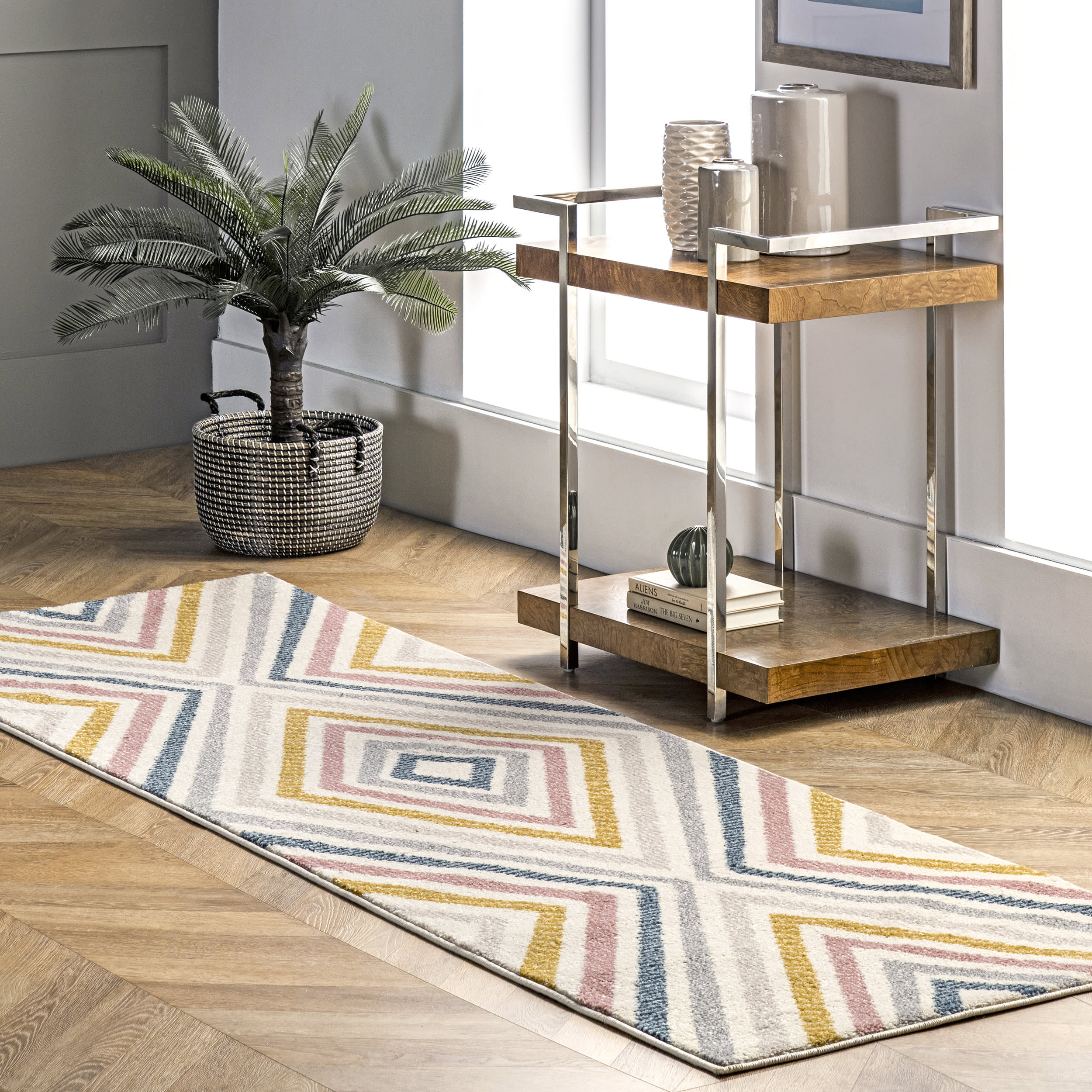 Radiant Chevrons Rug | Beige - Image 2