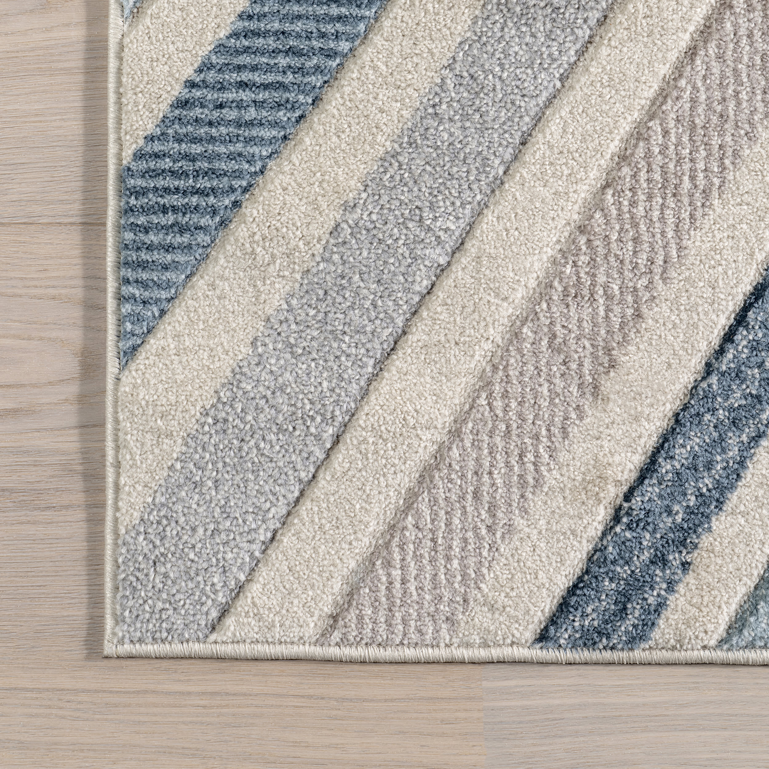 Radiant Chevrons Rug | Blue - Image 3