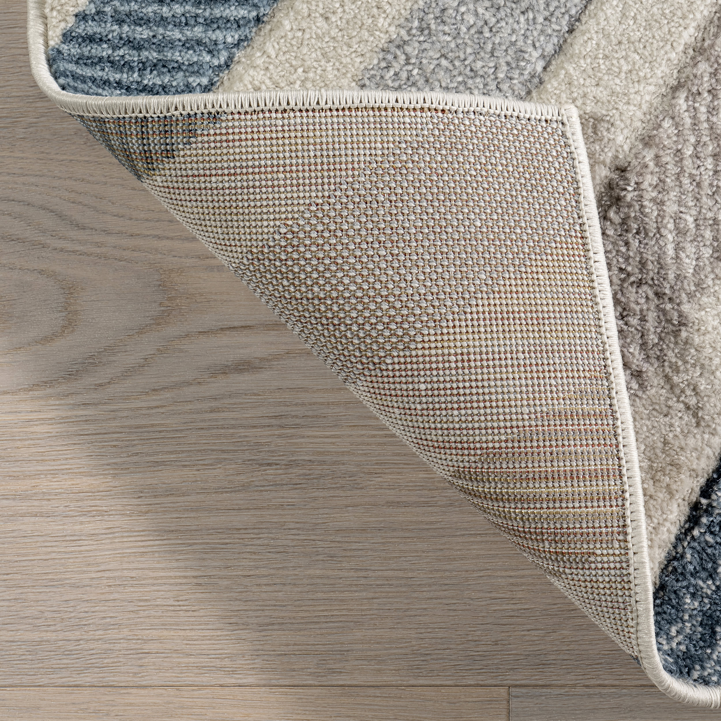 Radiant Chevrons Rug | Blue - Image 6
