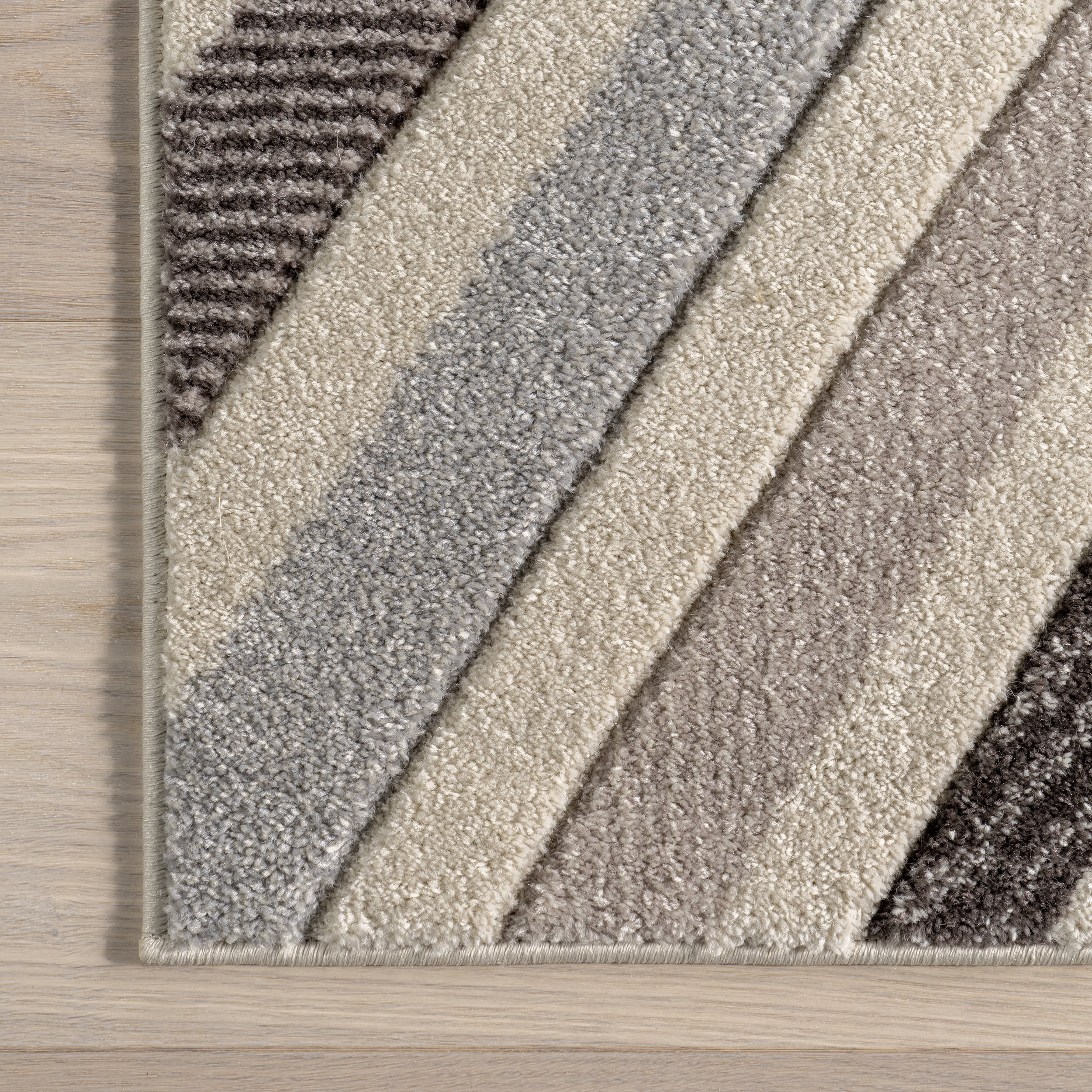 Radiant Chevrons Rug | Grey - Image 3