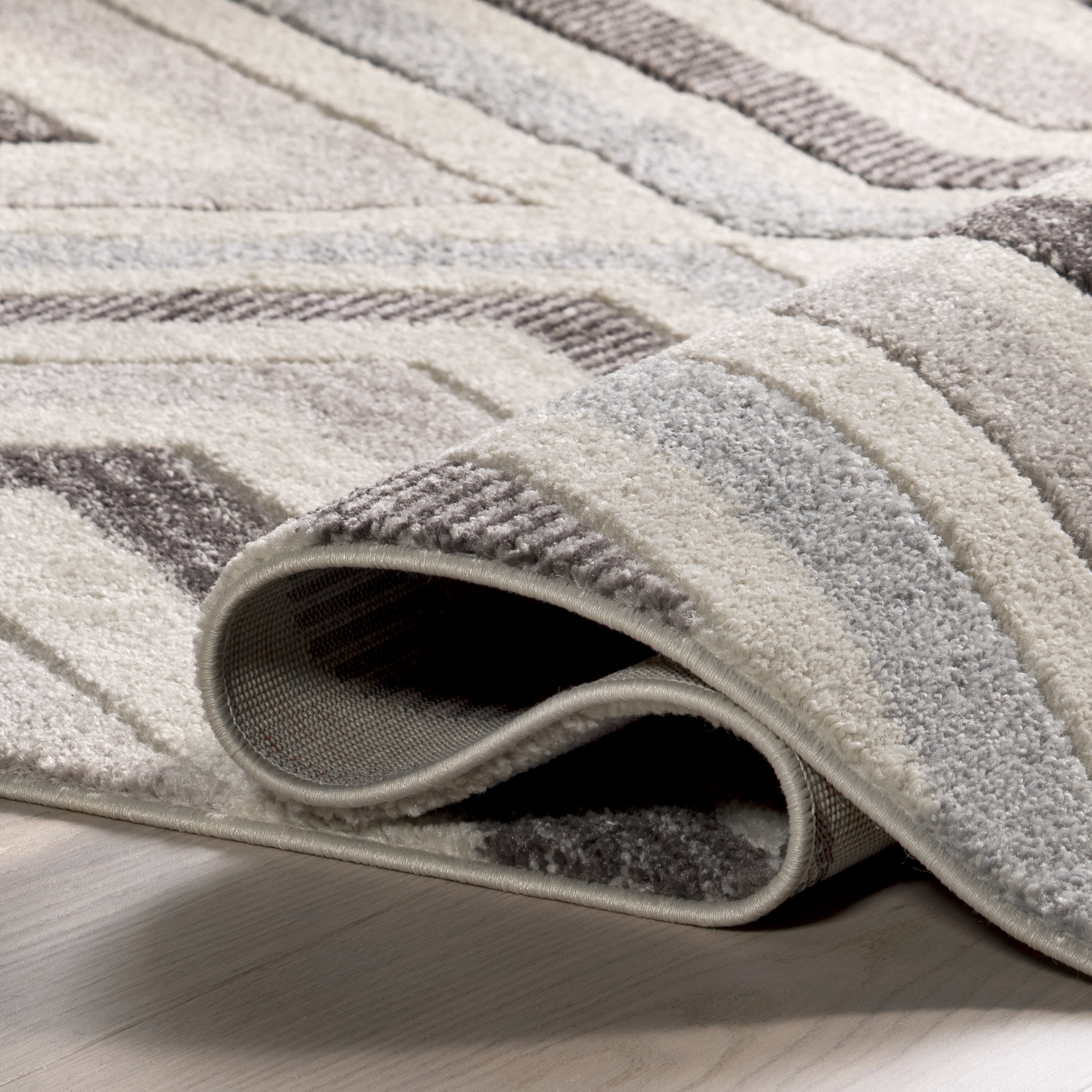 Radiant Chevrons Rug | Grey - Image 7