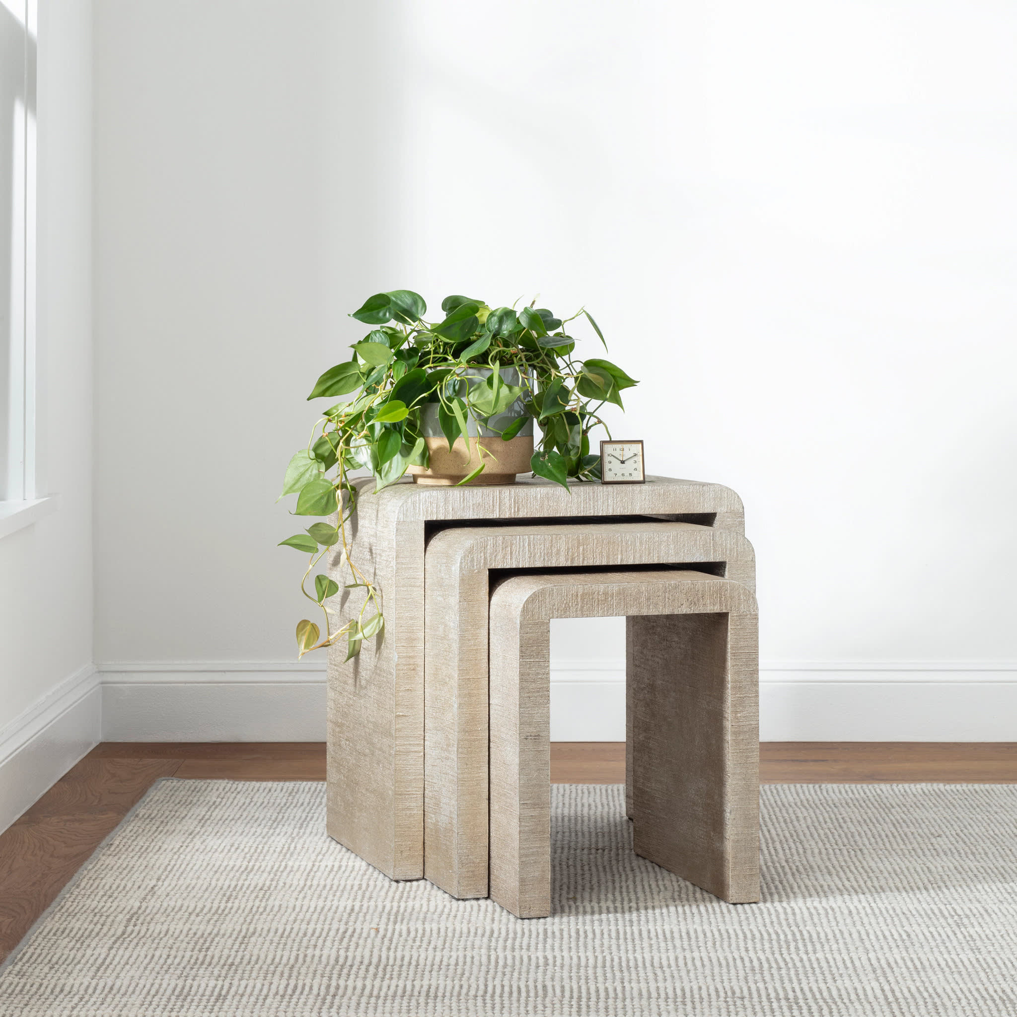 Raffa Woven Wool Custom Rug | Grey - Image 2