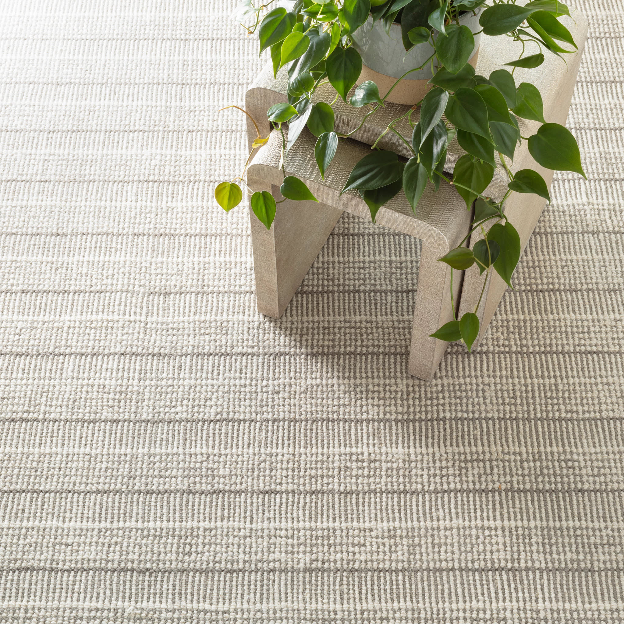Raffa Woven Wool Custom Rug | Grey - Image 3