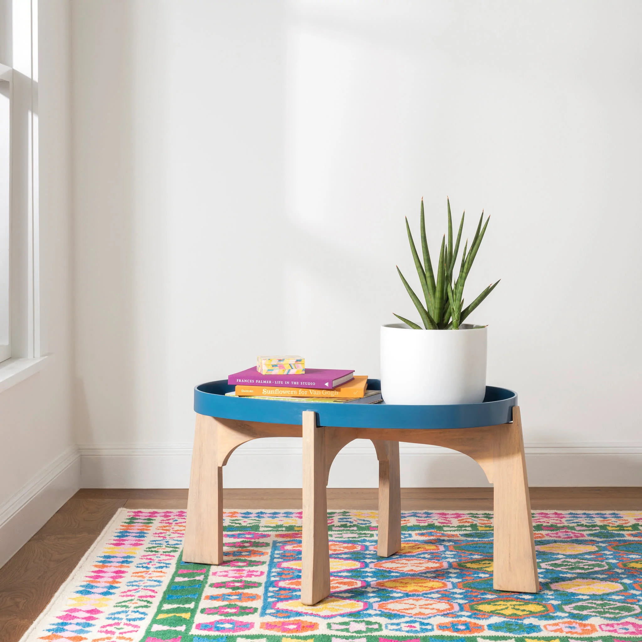 Rainbow Row Handwoven Wool Rug | Multi - Image 2
