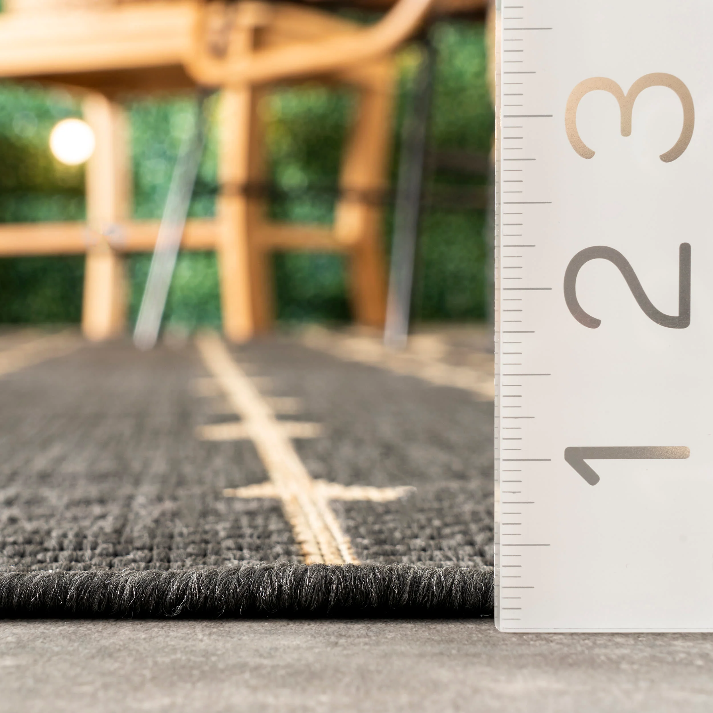Raindrop Cascade Indoor/Outdoor Rug | Charcoal - Image 5