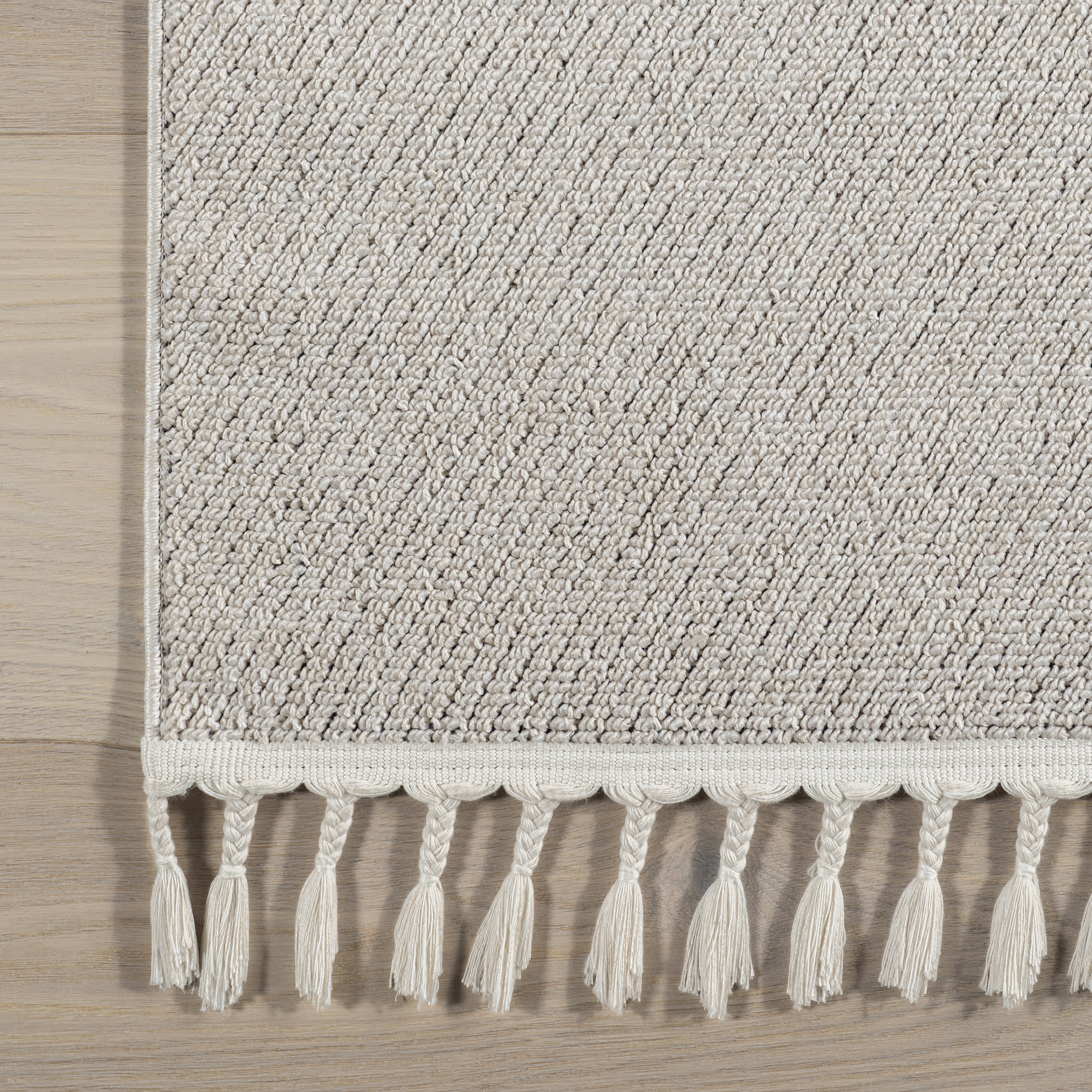 Rainey Cloud Tasseled Kids Rug | Off White - Image 3