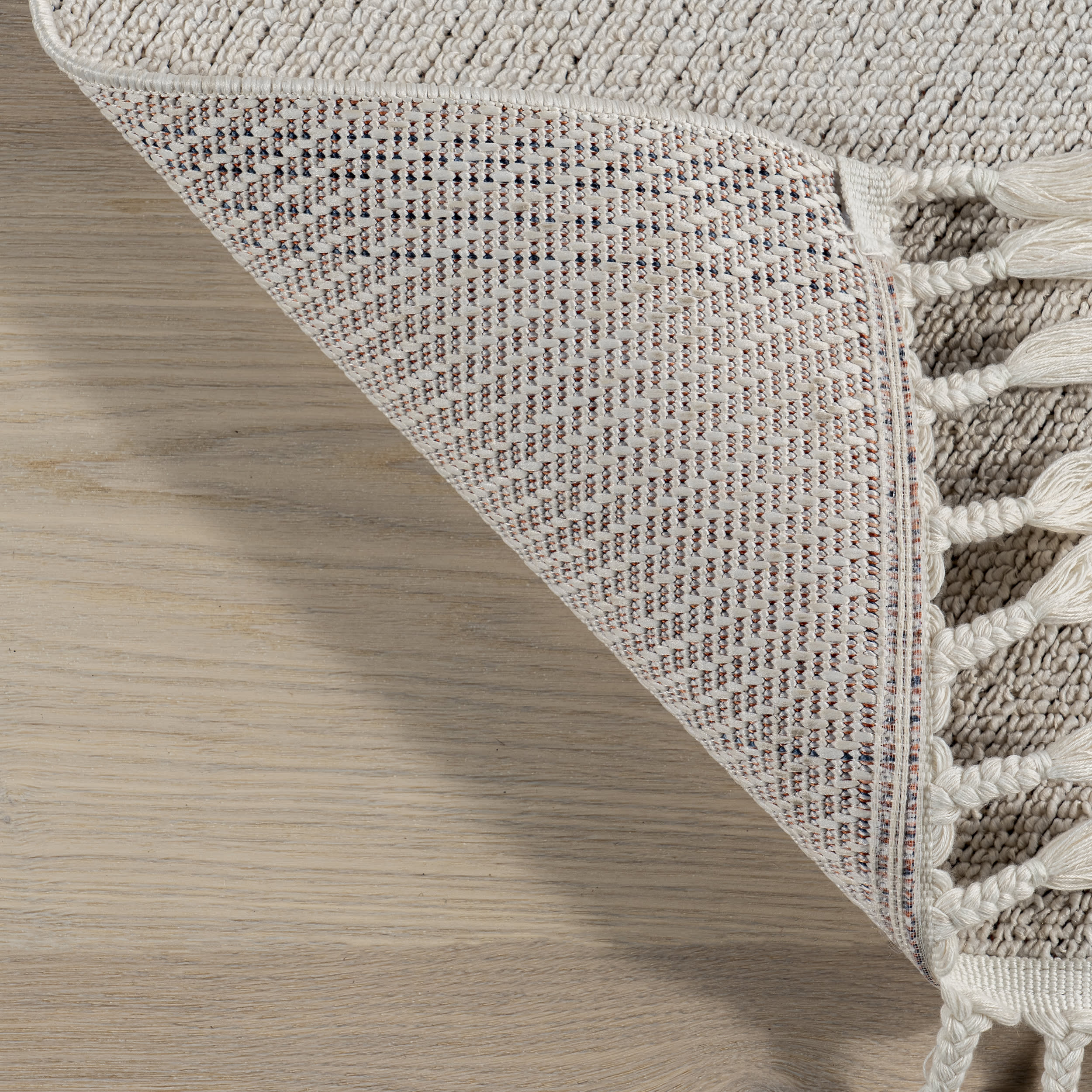 Rainey Cloud Tasseled Kids Rug | Off White - Image 5