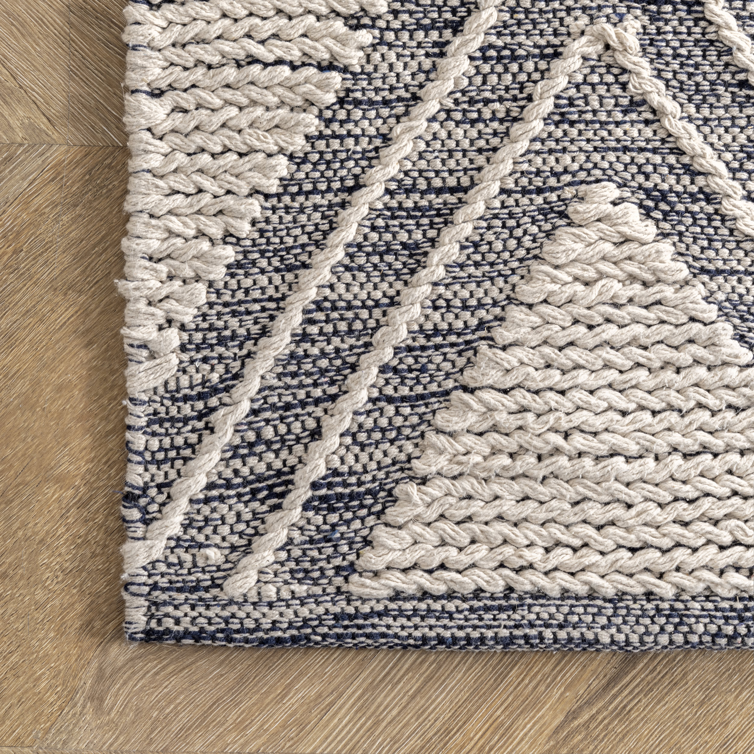 Raised Trellis Rug | Ivory - Image 3