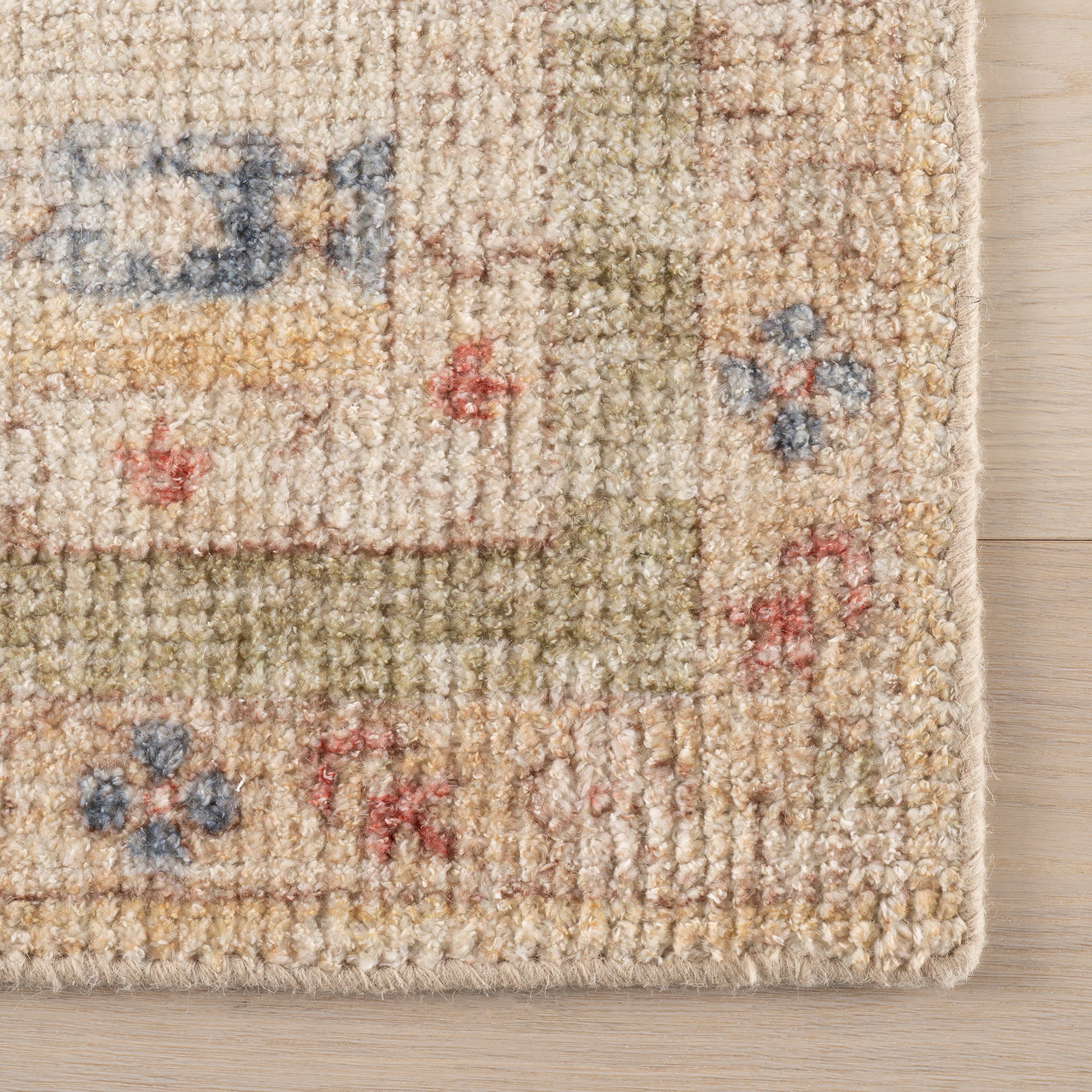 Raji Hand Tufted Multi-Stripe Wool-Blend Rug | Multicolor - Image 4