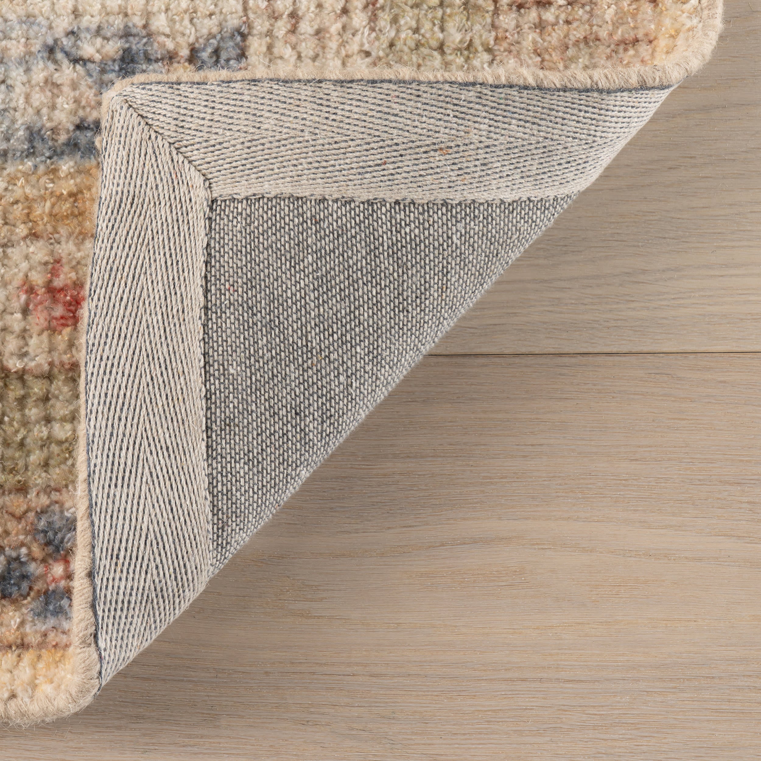 Raji Hand Tufted Multi-Stripe Wool-Blend Rug | Multicolor - Image 6