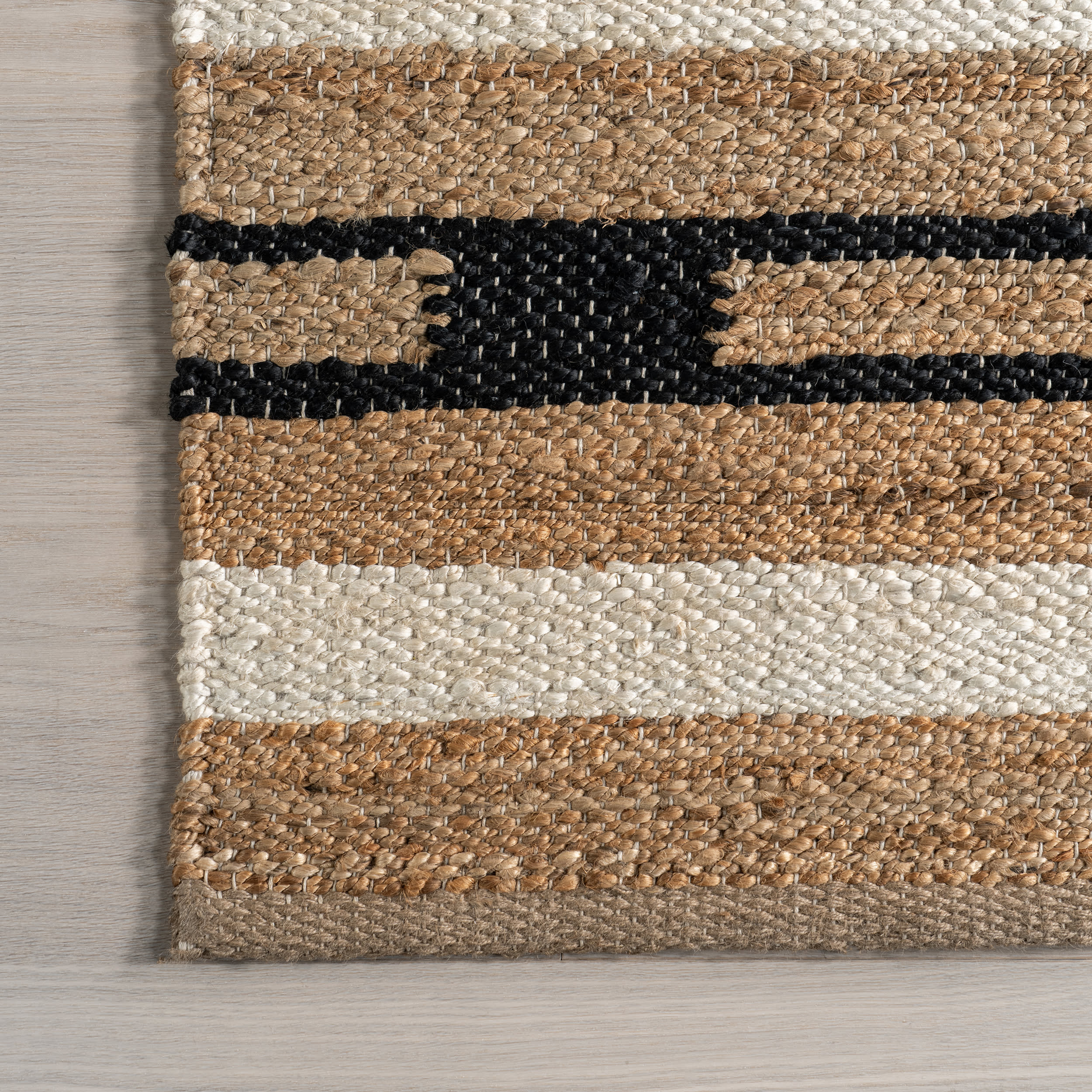 Raleigh Striped Jute Rug | Natural - Image 3