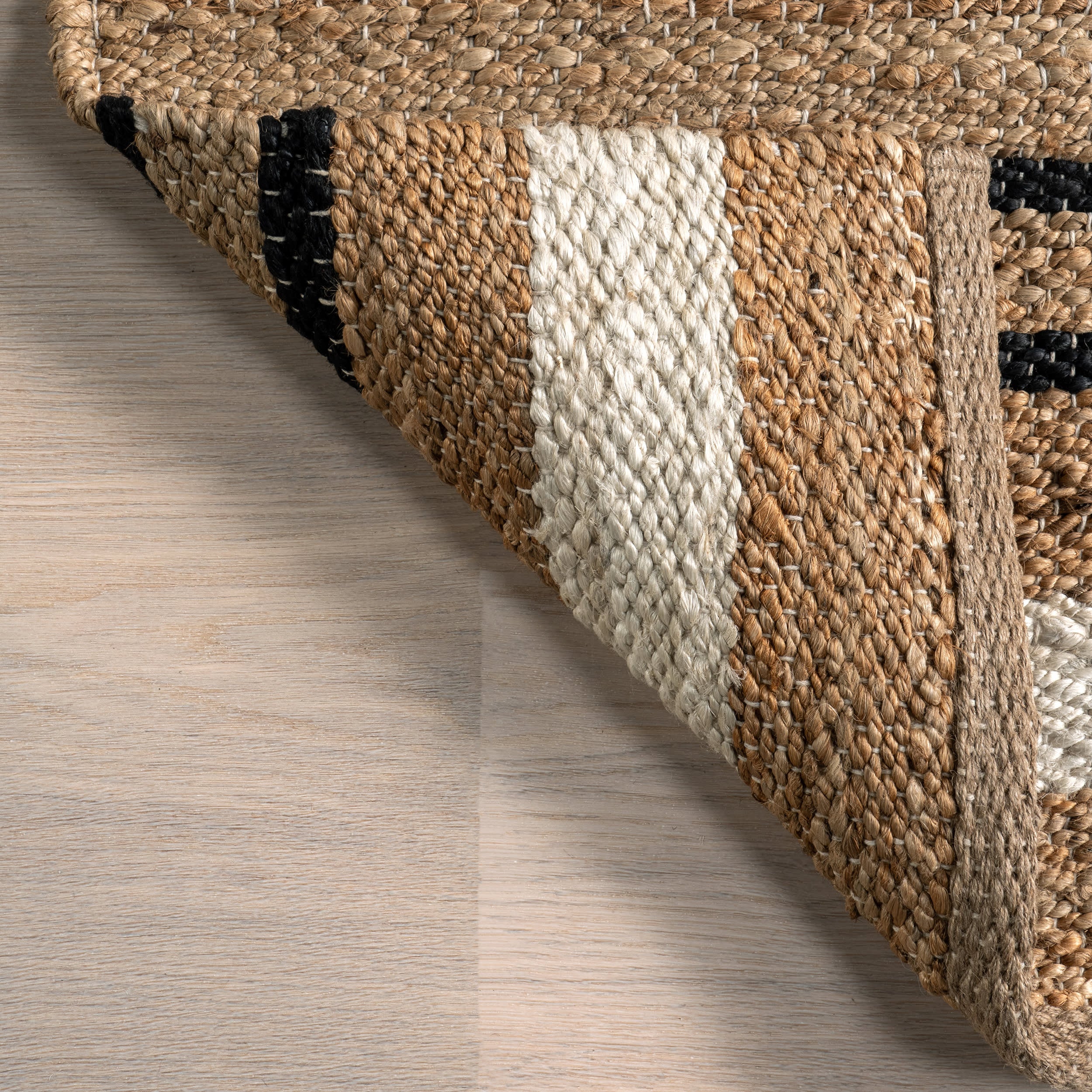 Raleigh Striped Jute Rug | Natural - Image 5