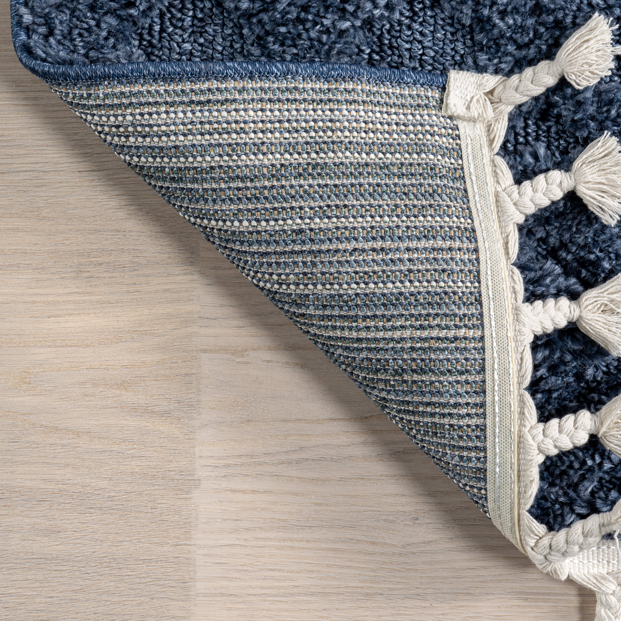 Ramira Raised Trellis Rug | Blue - Image 6