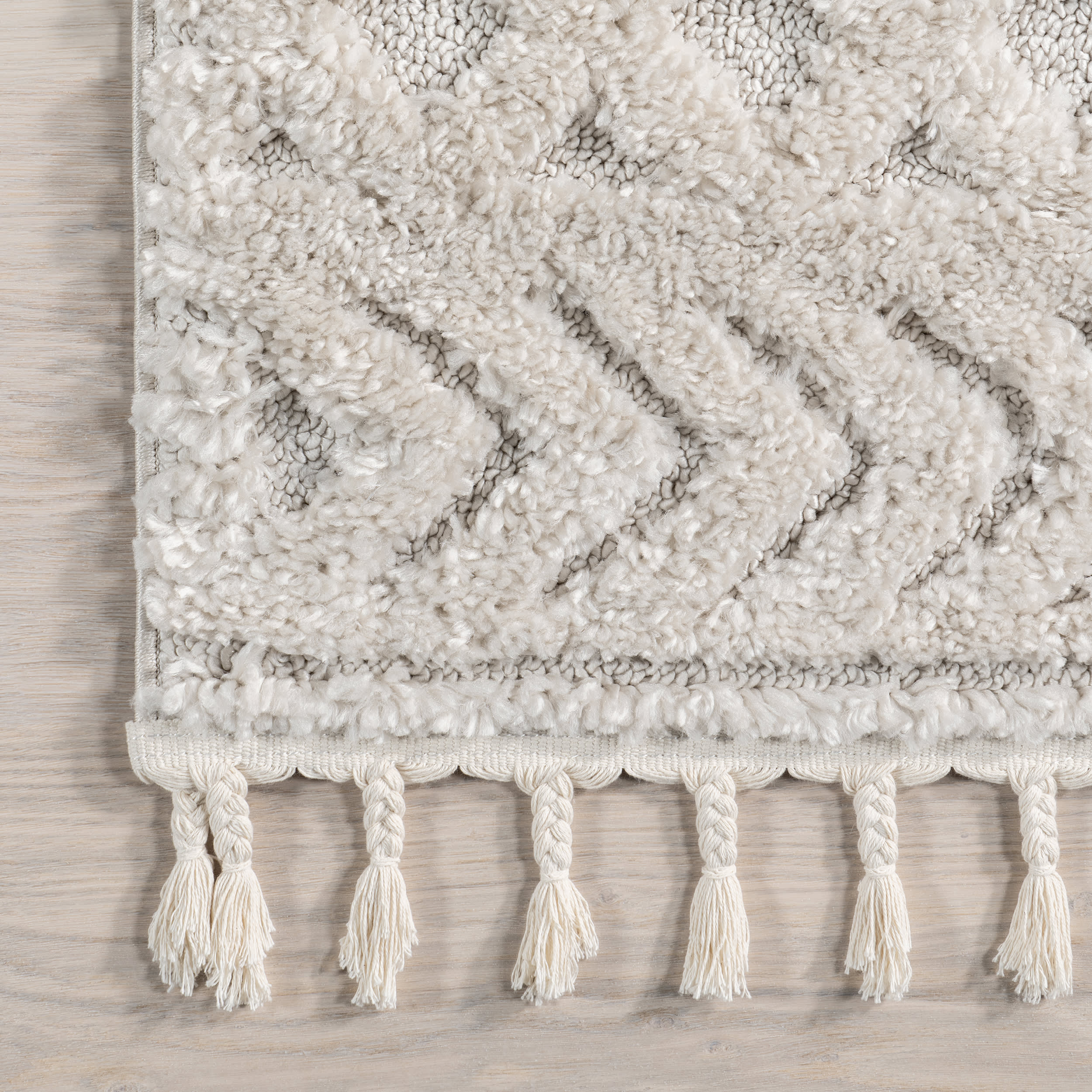 Ramira Raised Trellis Rug | Ivory - Image 3