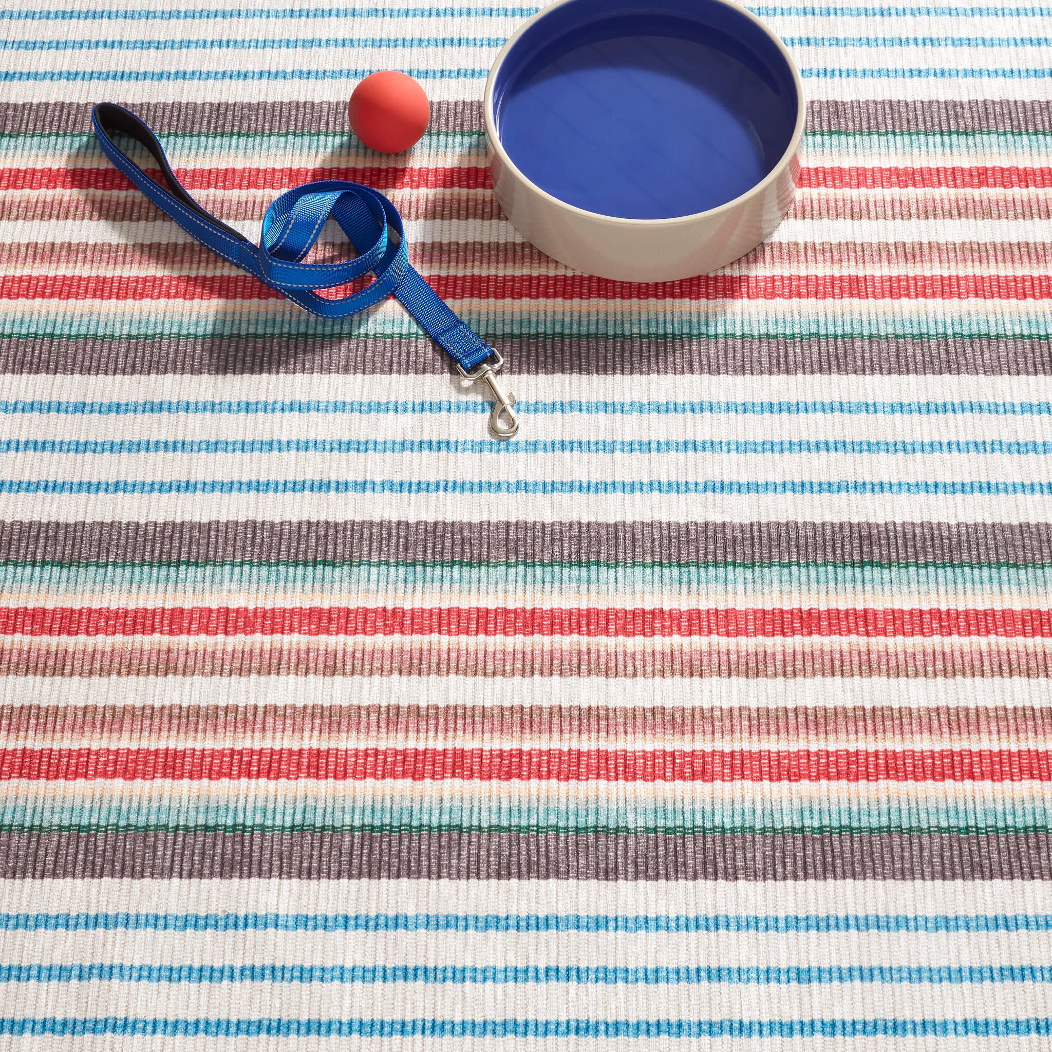Ranch Stripe Machine Washable Rug | Multi - Image 5