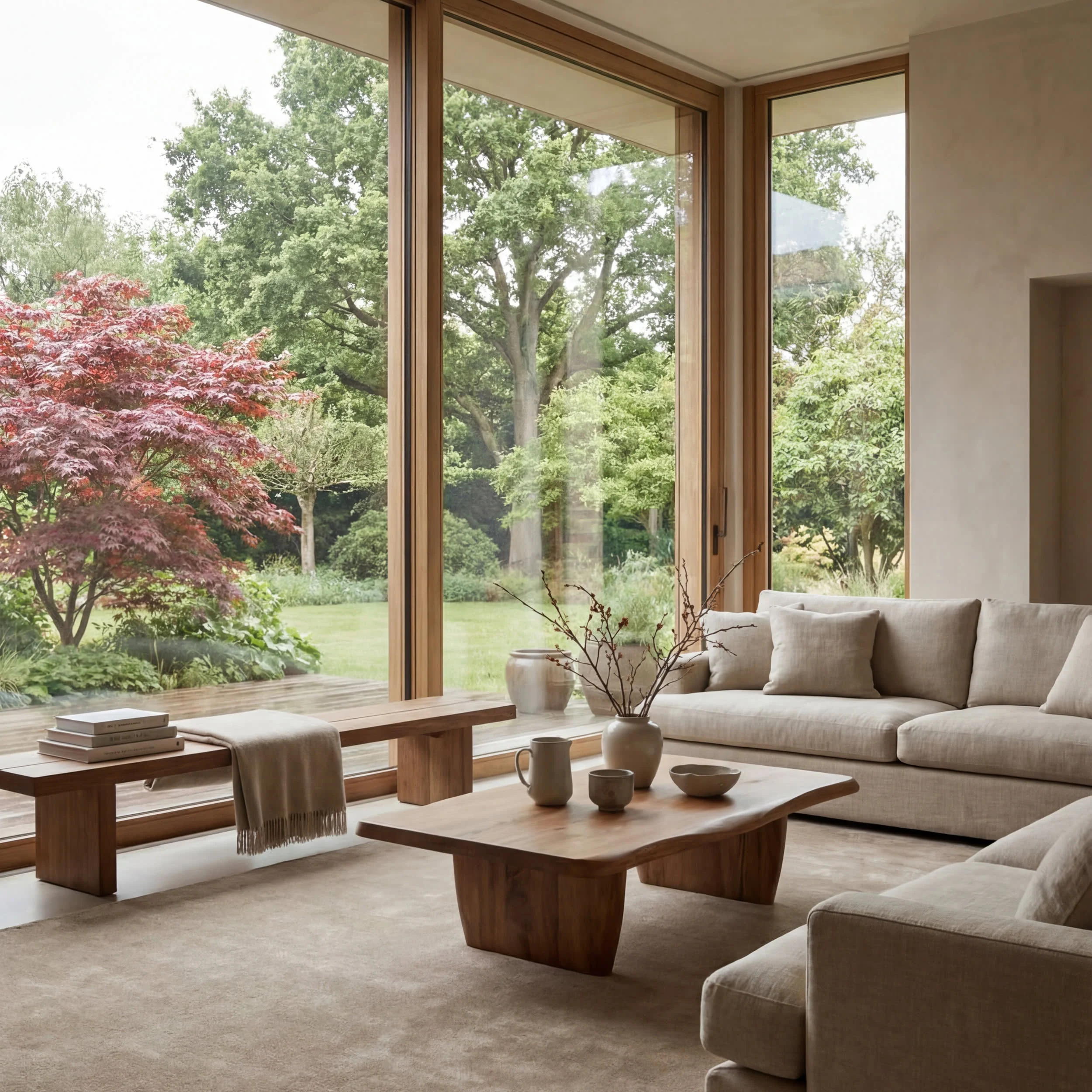 Ranya Modern Solid Rug | Beige - Image 2