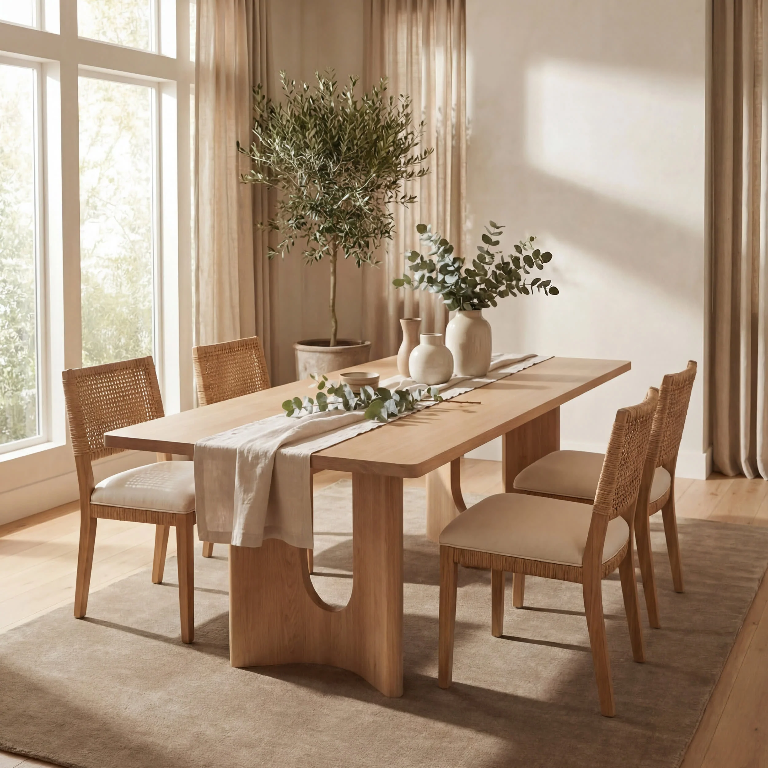 Ranya Modern Solid Rug | Beige - Image 7