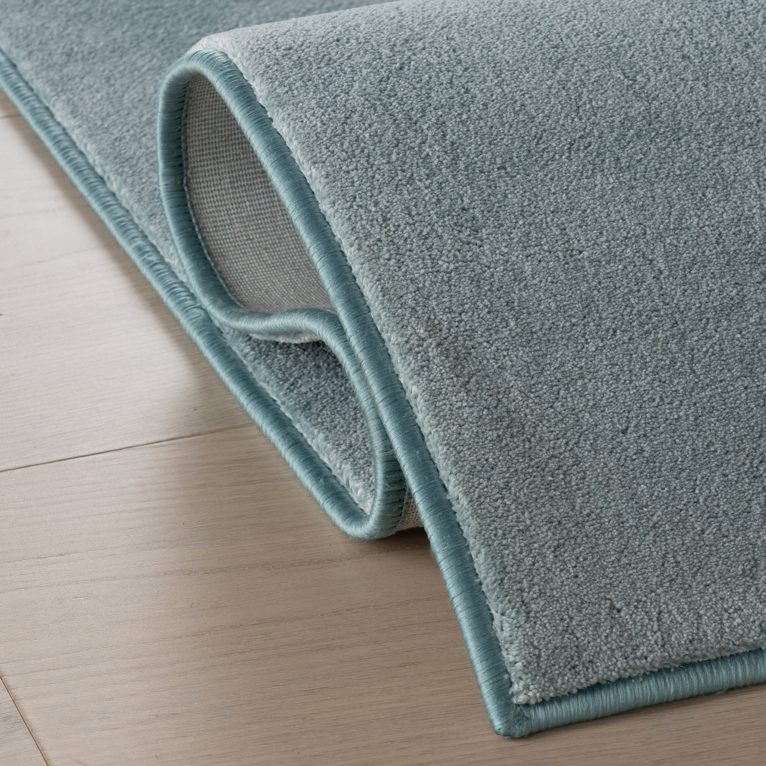 Ranya Modern Solid Rug | Blue - Image 11