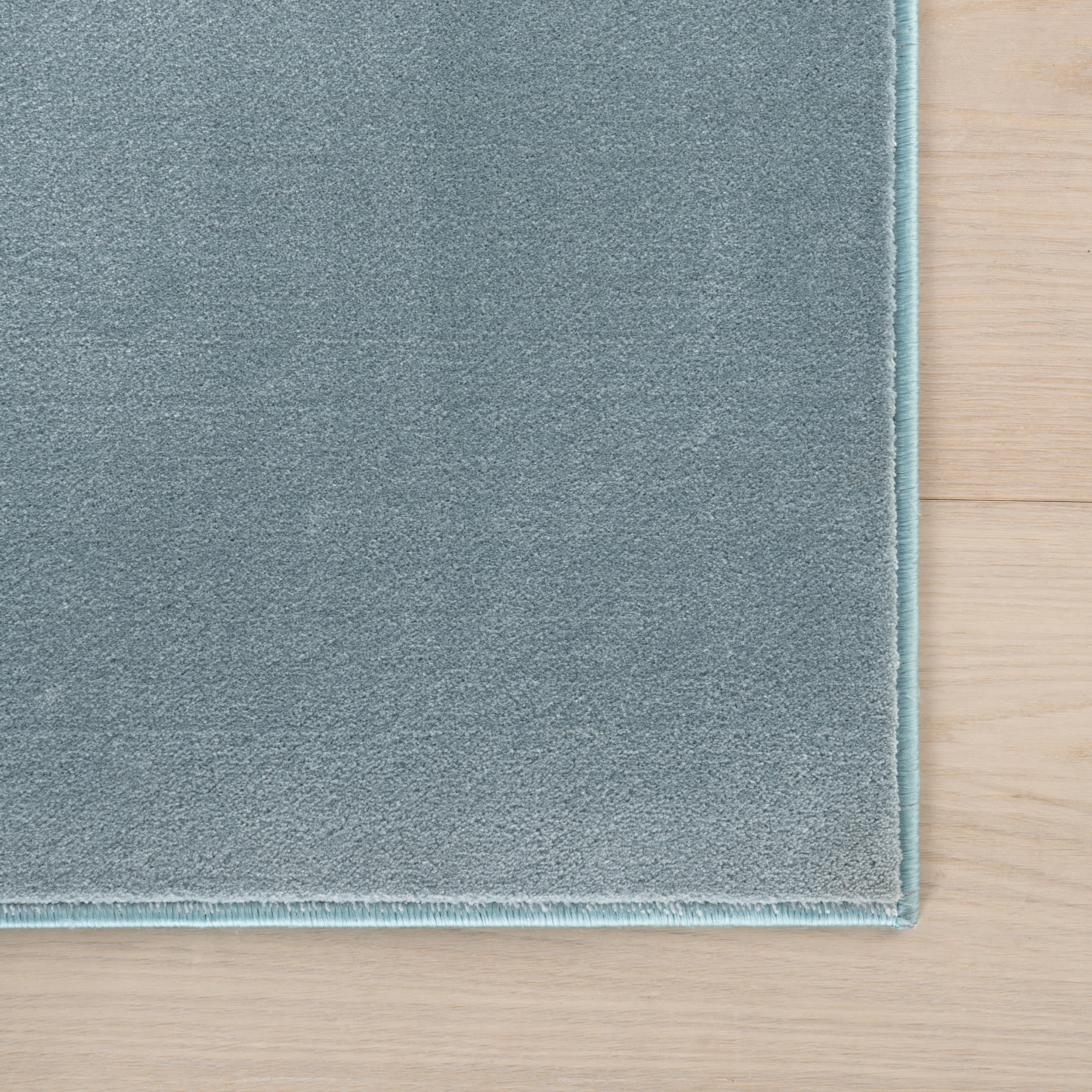 Ranya Modern Solid Rug | Blue - Image 4