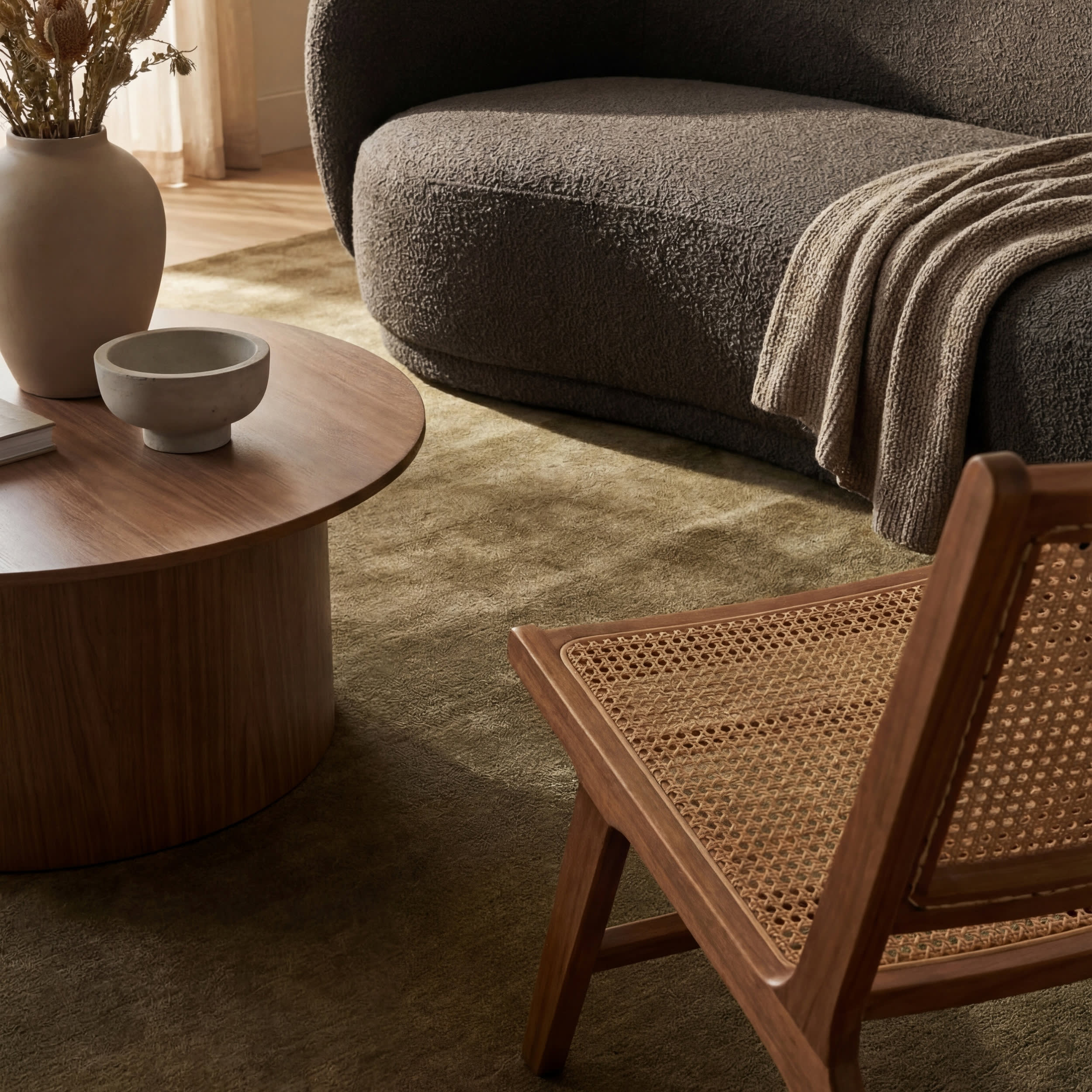 Ranya Modern Solid Rug | Green - Image 5
