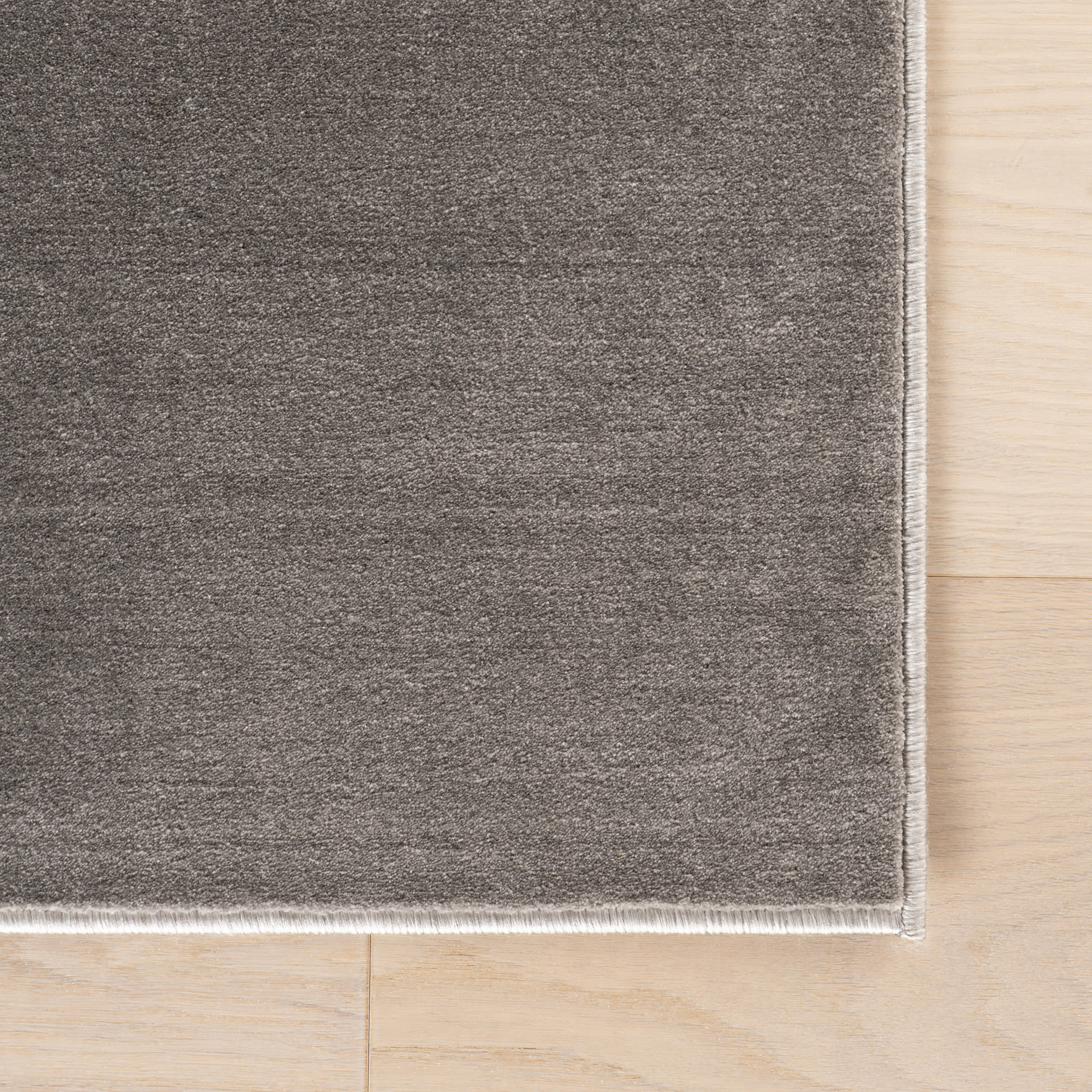 Ranya Modern Solid Rug | Grey - Image 4