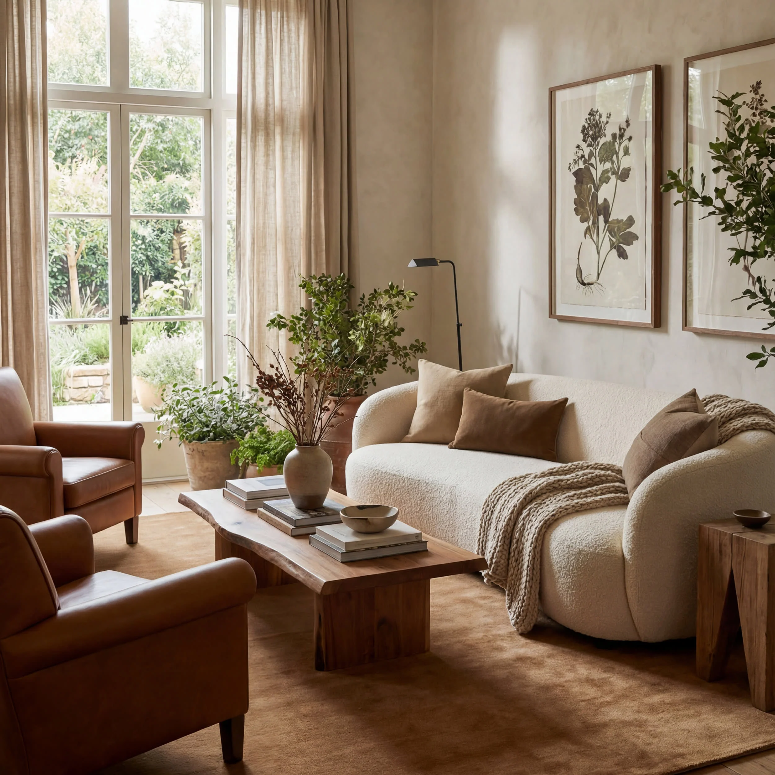 Ranya Modern Solid Rug | Tan - Image 2