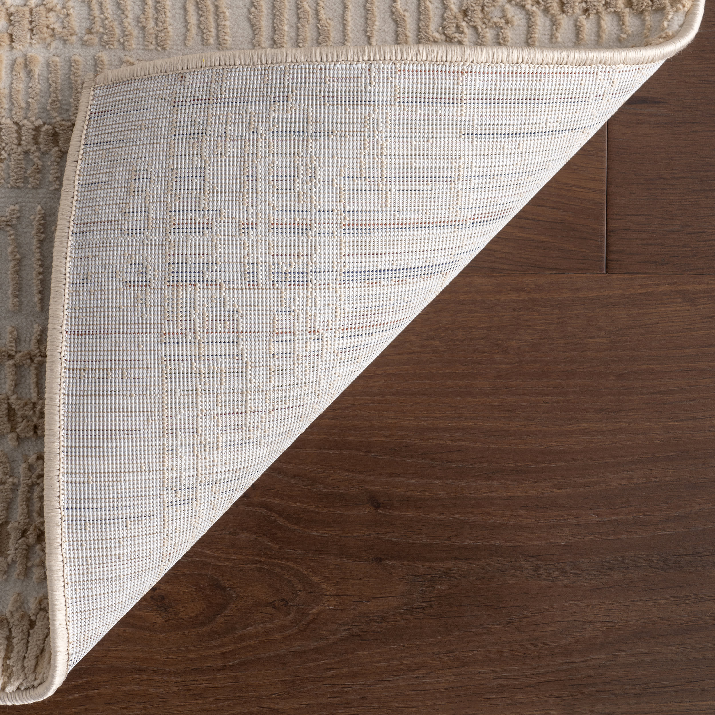 Rara Plush Textured Washable Rug | Sand - Image 6