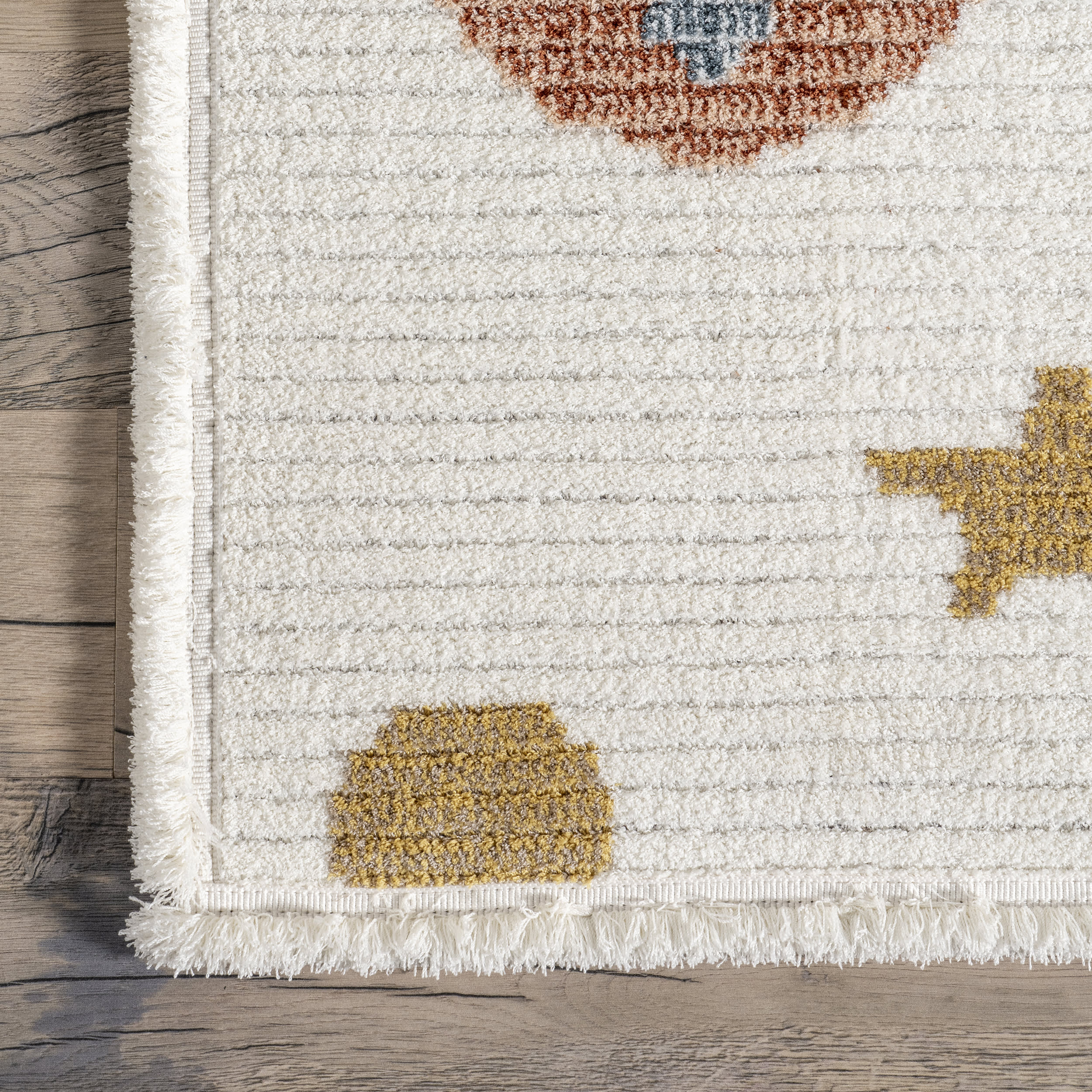 Rasha Kids Astronauts In Space Rug | Beige - Image 3