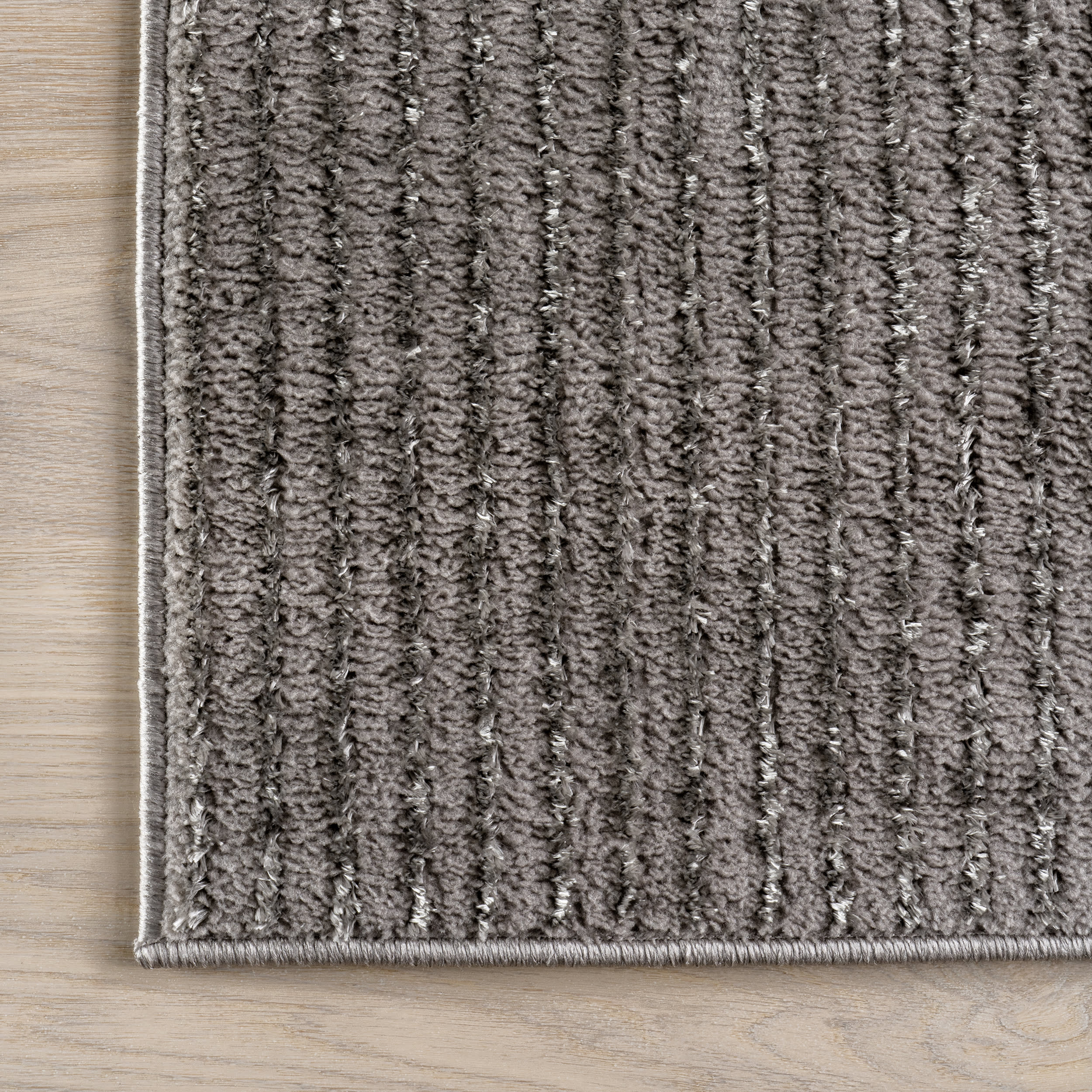 Rashida Geometric Rug | Grey - Image 4