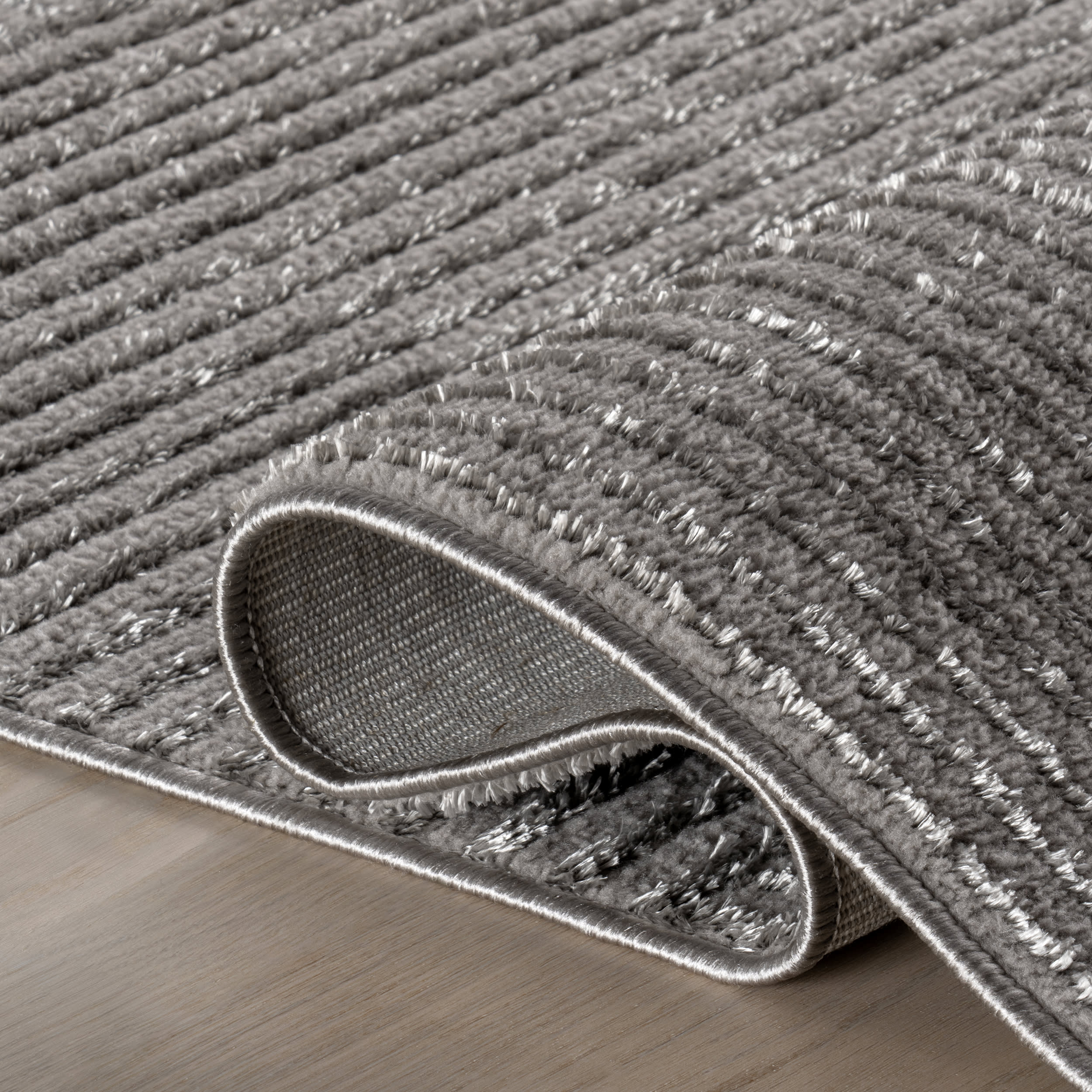 Rashida Geometric Rug | Grey - Image 9