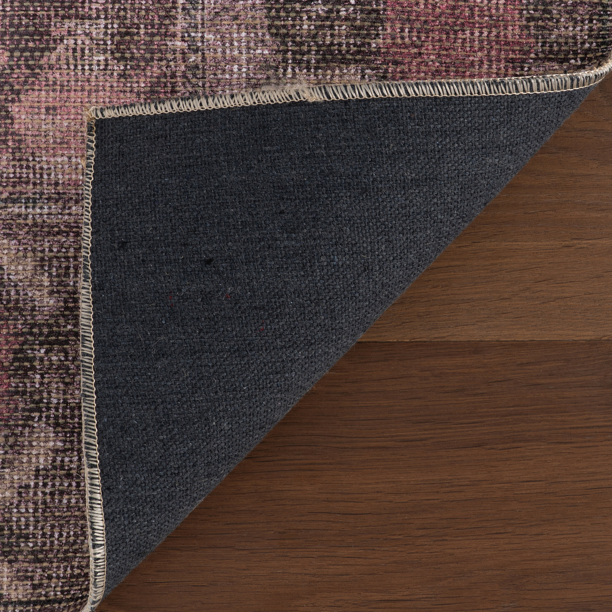 Ravika Traditional Vintage & Distressed Rug | Burgundy - Image 6