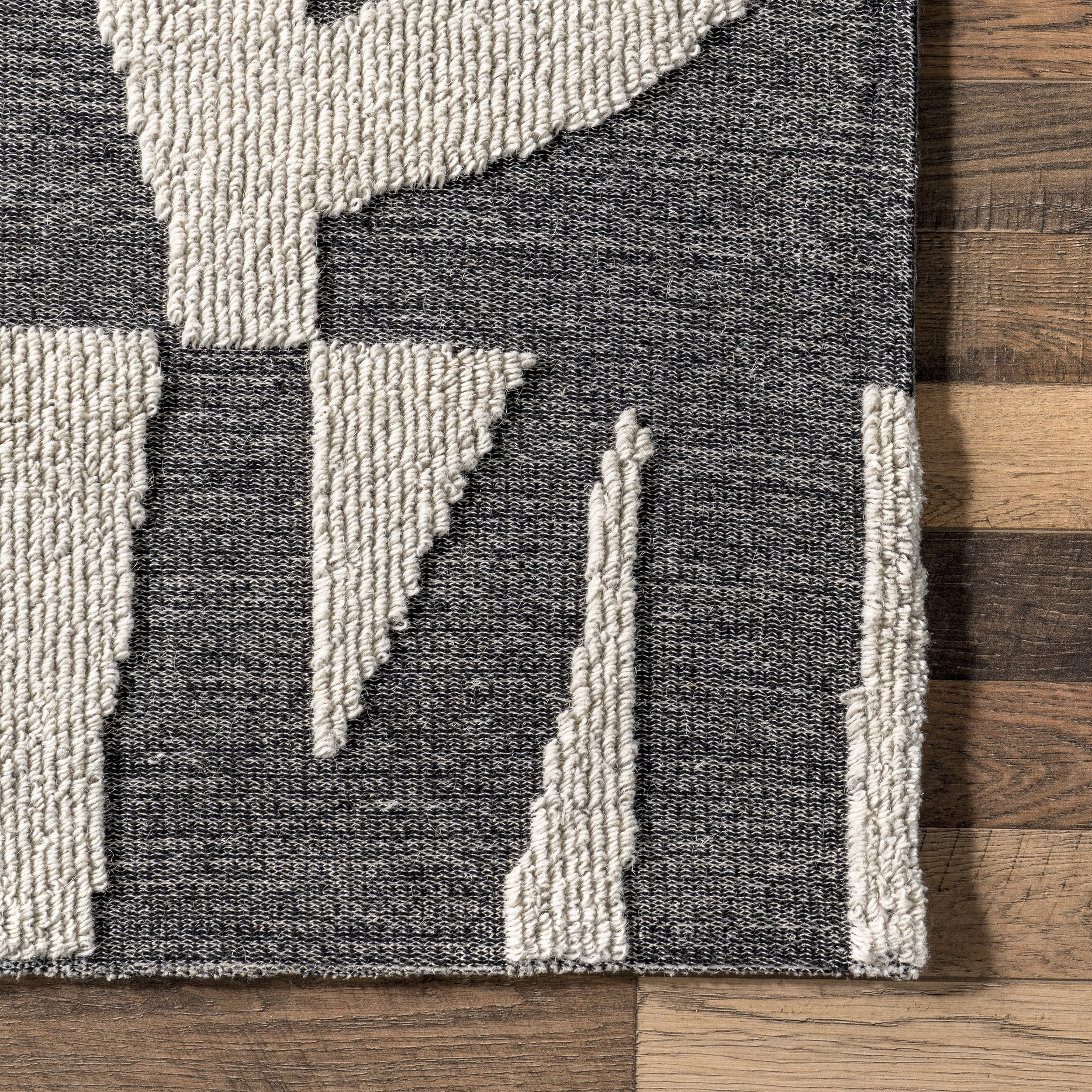 Rayla Monochrome Rug | Charcoal - Image 3