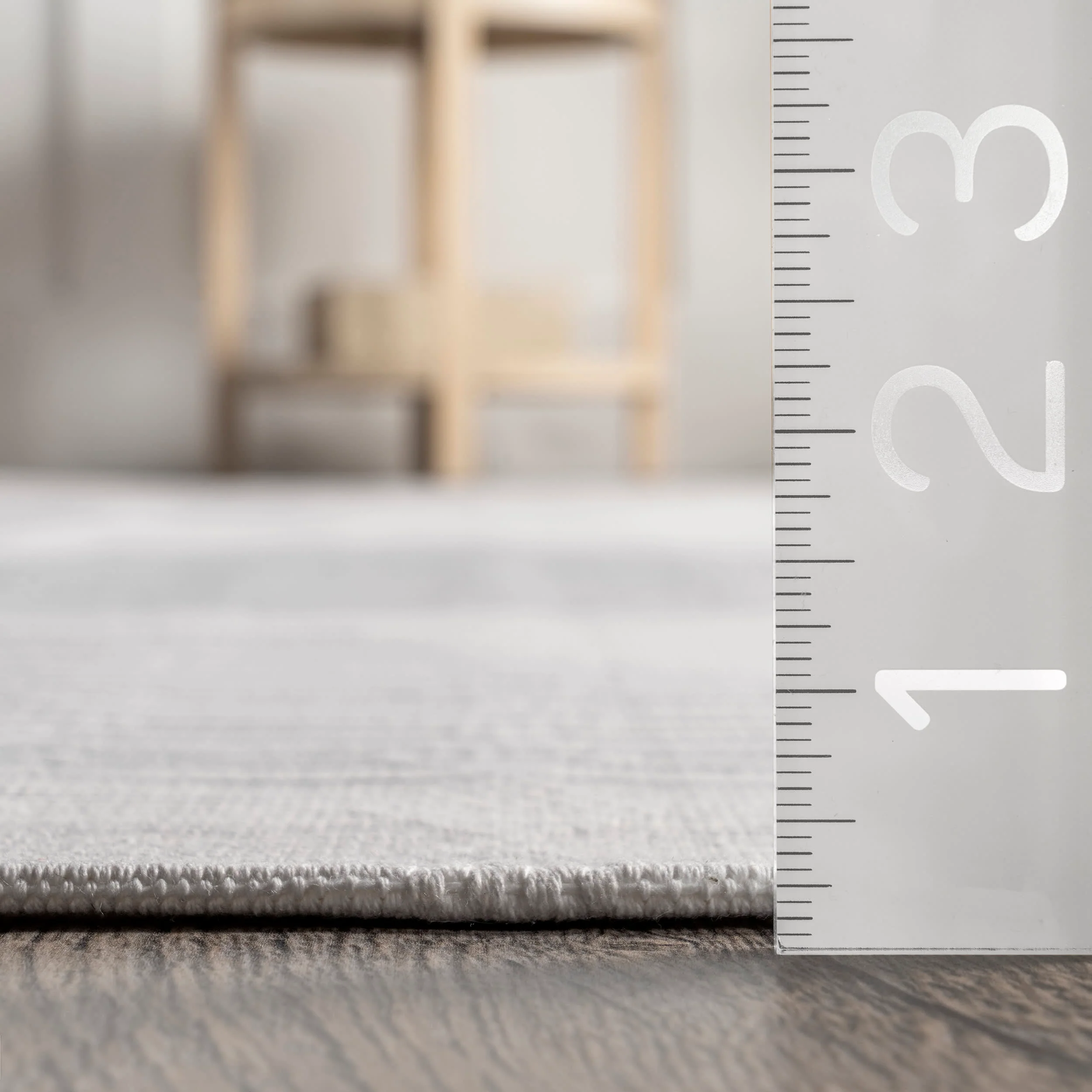 Rayna Washable Triangle Rug | Light Grey - Image 5