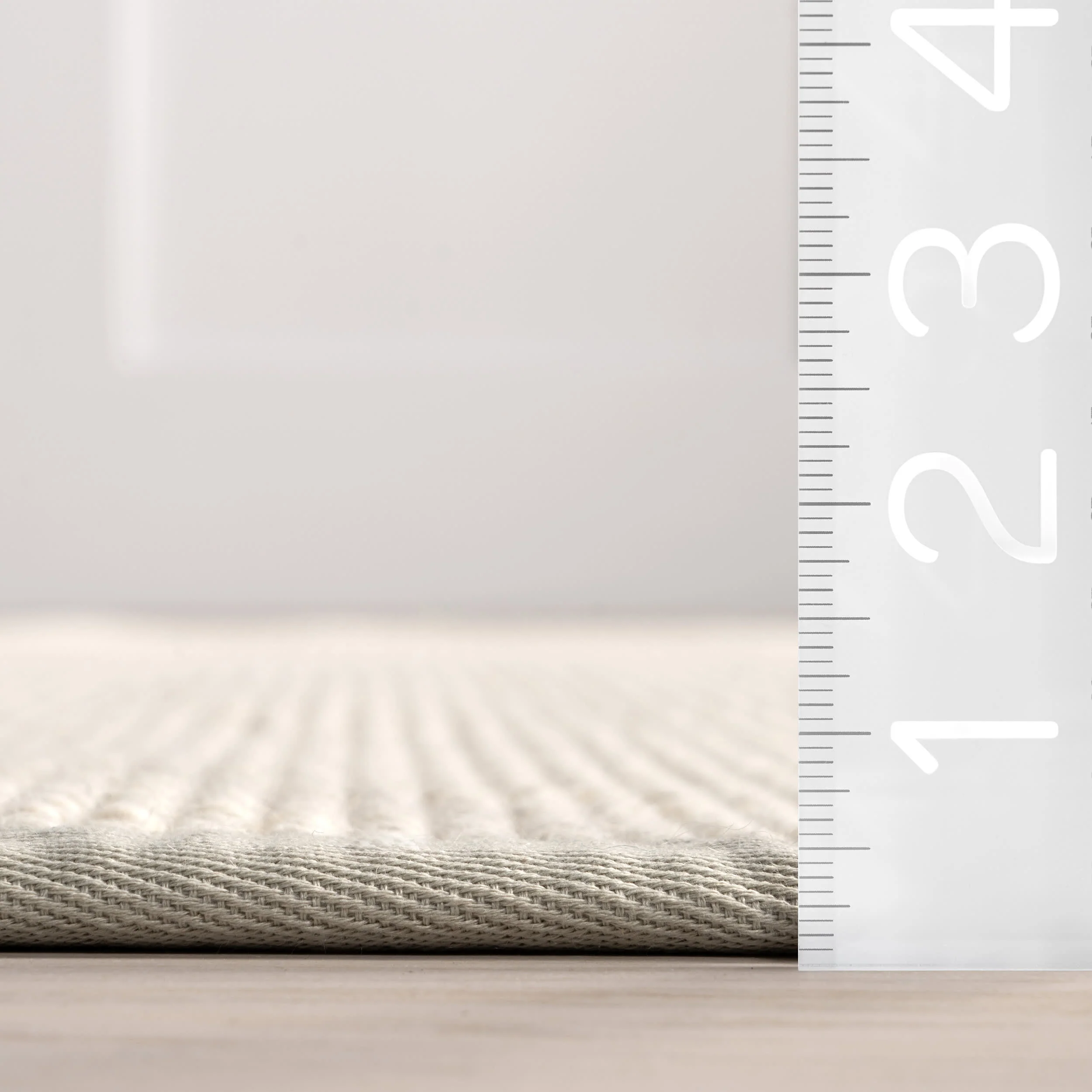Reagan Geometric Textured Rug | Grey - Image 6