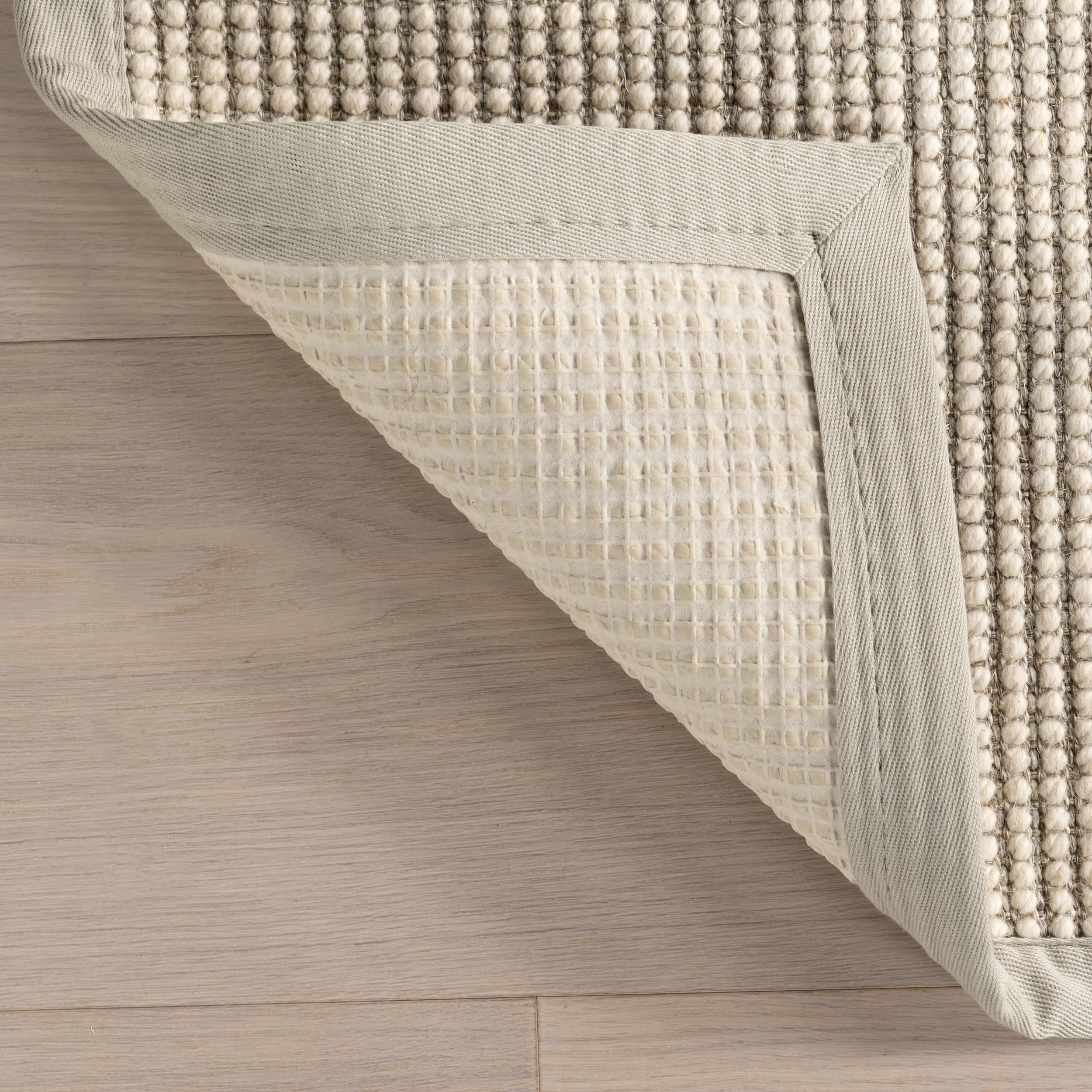 Reagan Geometric Textured Rug | Grey - Image 7