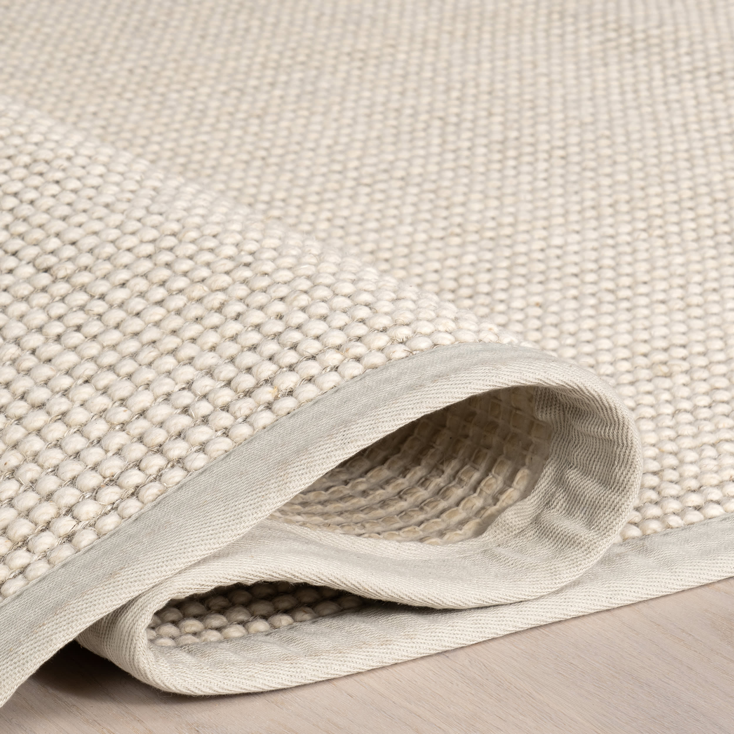 Reagan Geometric Textured Rug | Grey - Image 9