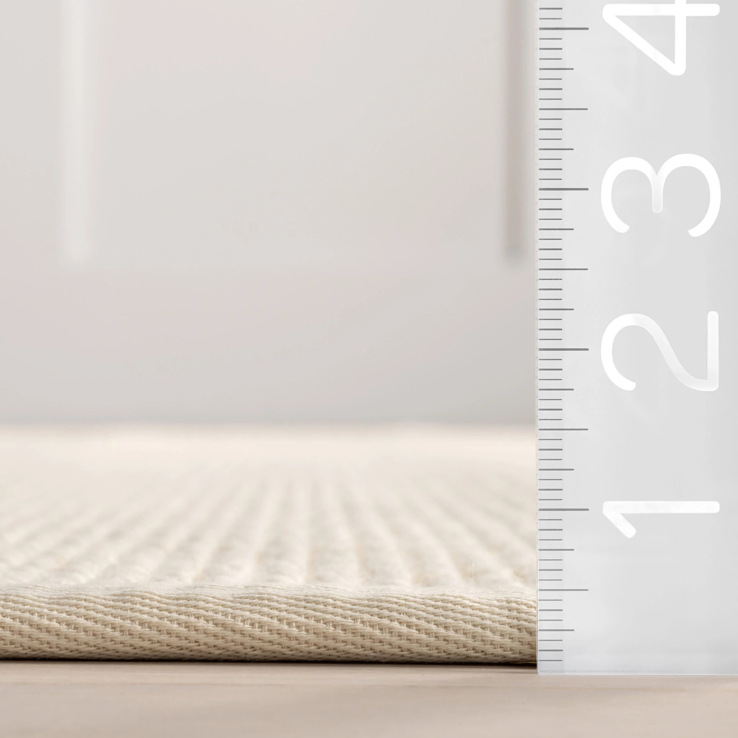 Reagan Geometric Textured Rug | Ivory - Image 6