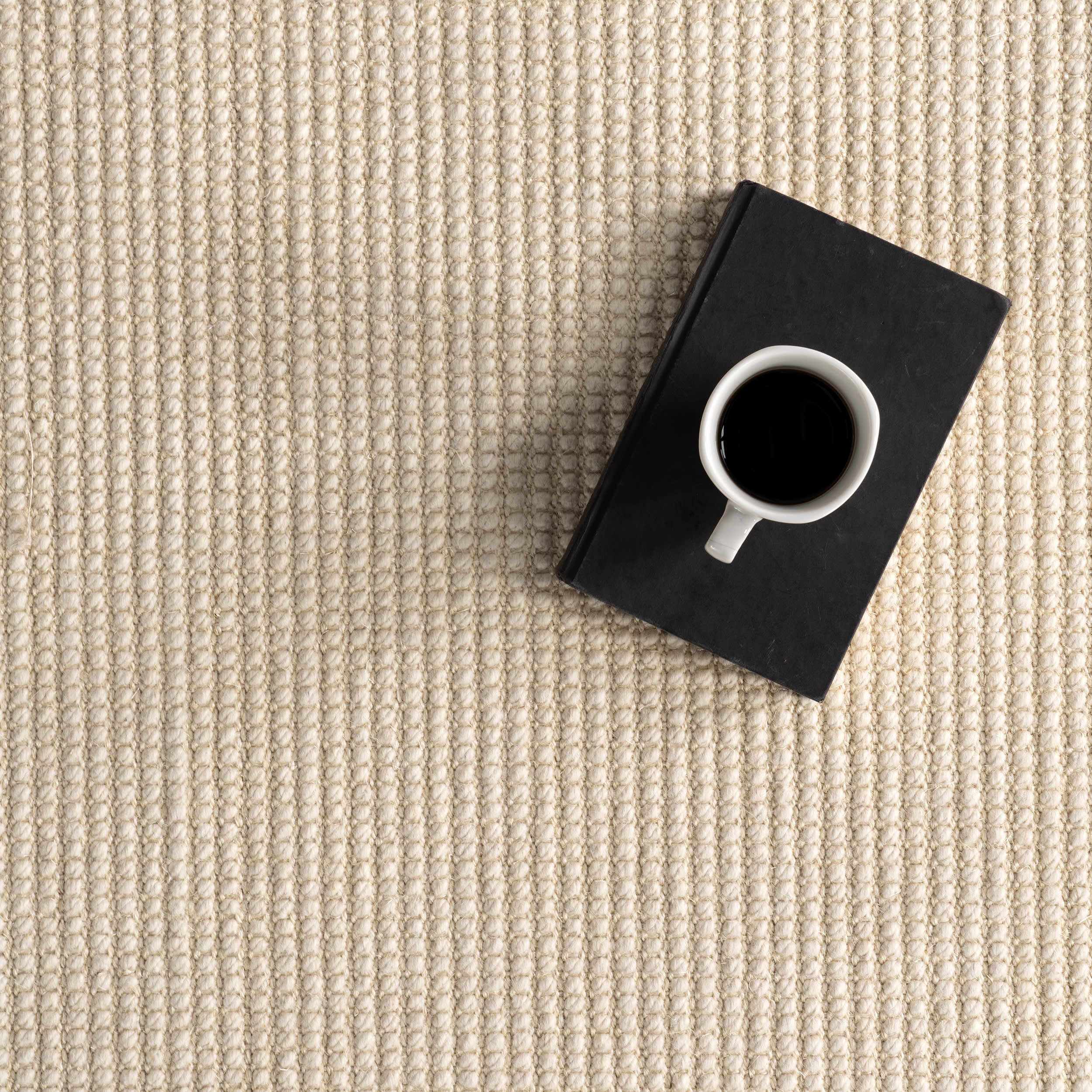 Reagan Geometric Textured Rug | Ivory - Image 8