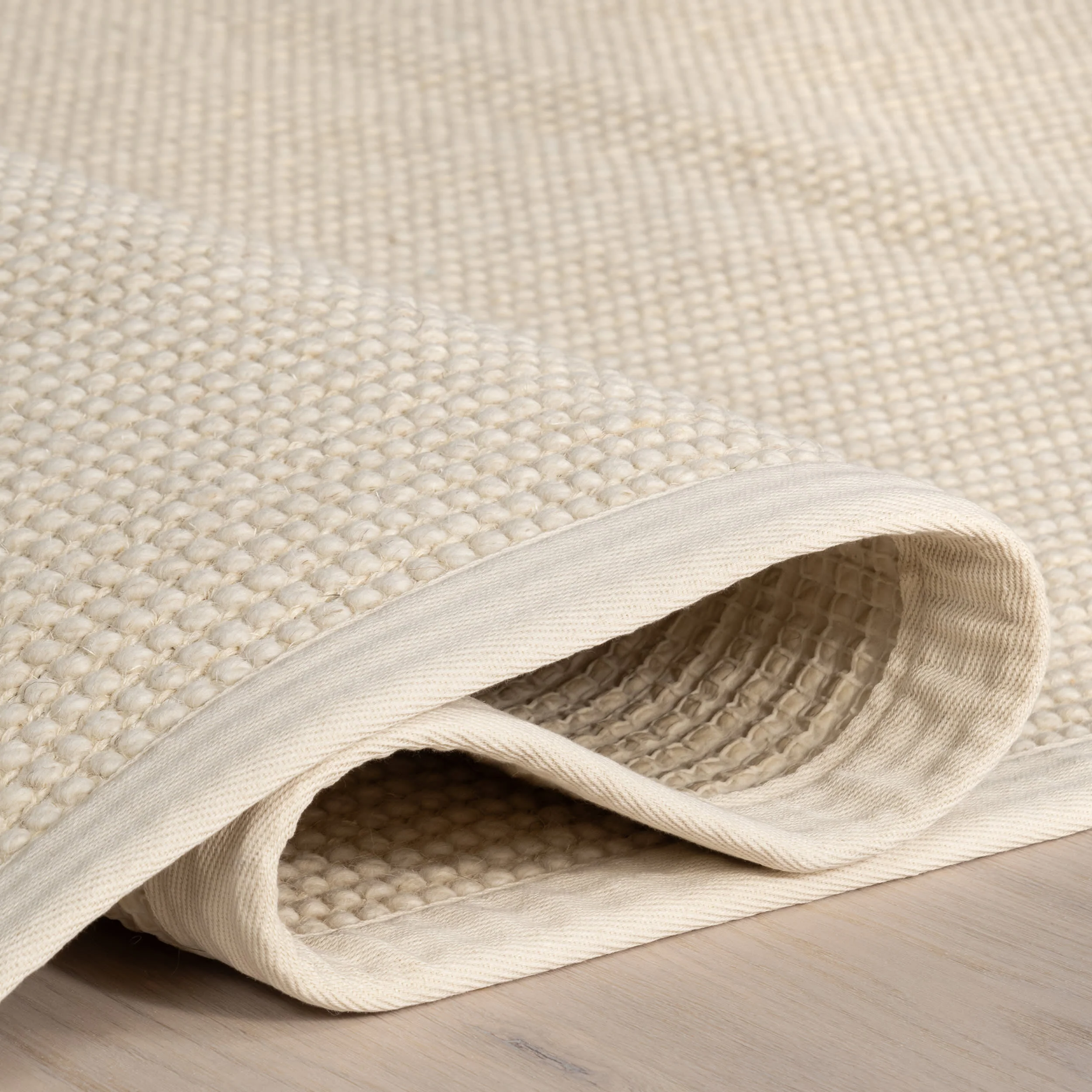 Reagan Geometric Textured Rug | Ivory - Image 9