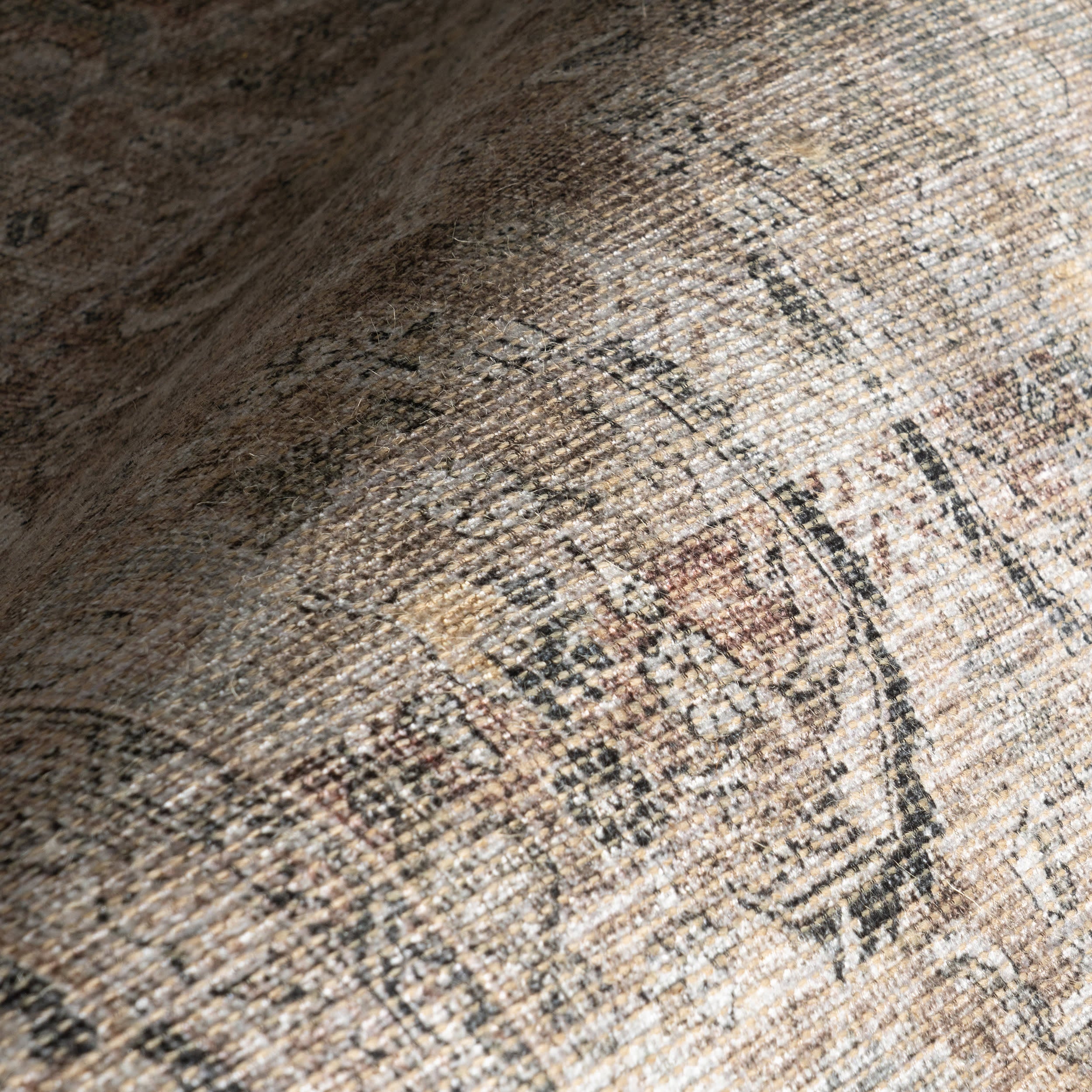 Red Bank Antiqued Jute-Blend Rug | Brown - Image 3